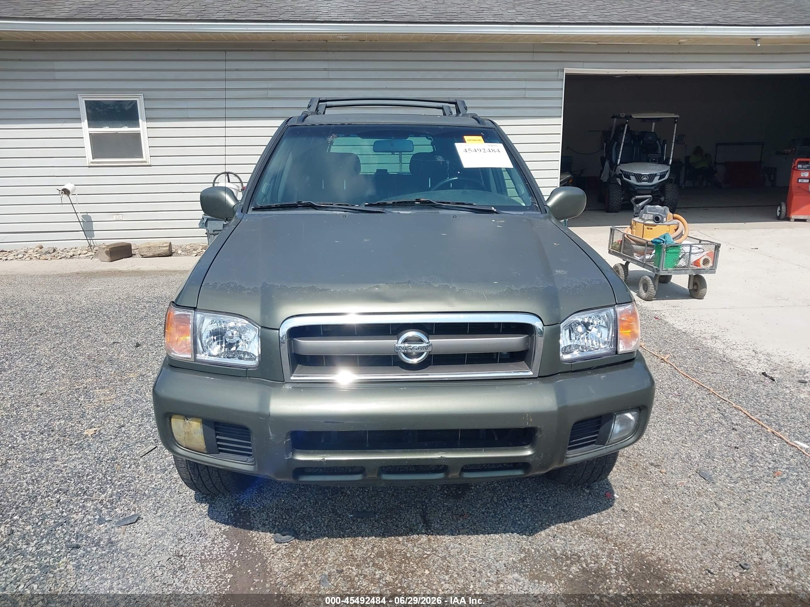 2004 Nissan Pathfinder Le Platinum Green vin: JN8DR09Y74W912700