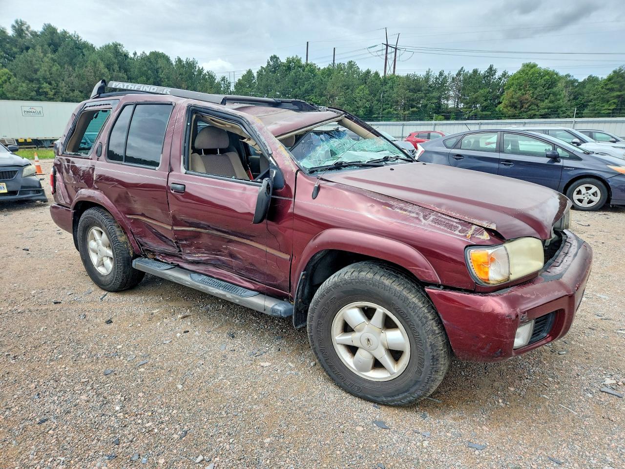 2002 Nissan Pathfinder Se Burgundy vin: JN8DR09Y82W725110