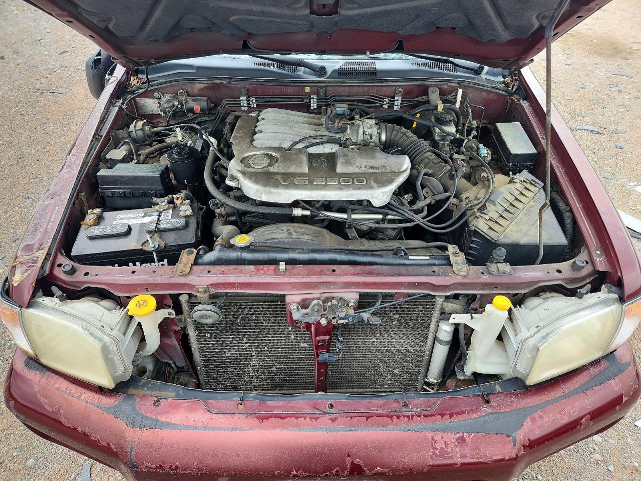 2002 Nissan Pathfinder Se Burgundy vin: JN8DR09Y82W725110
