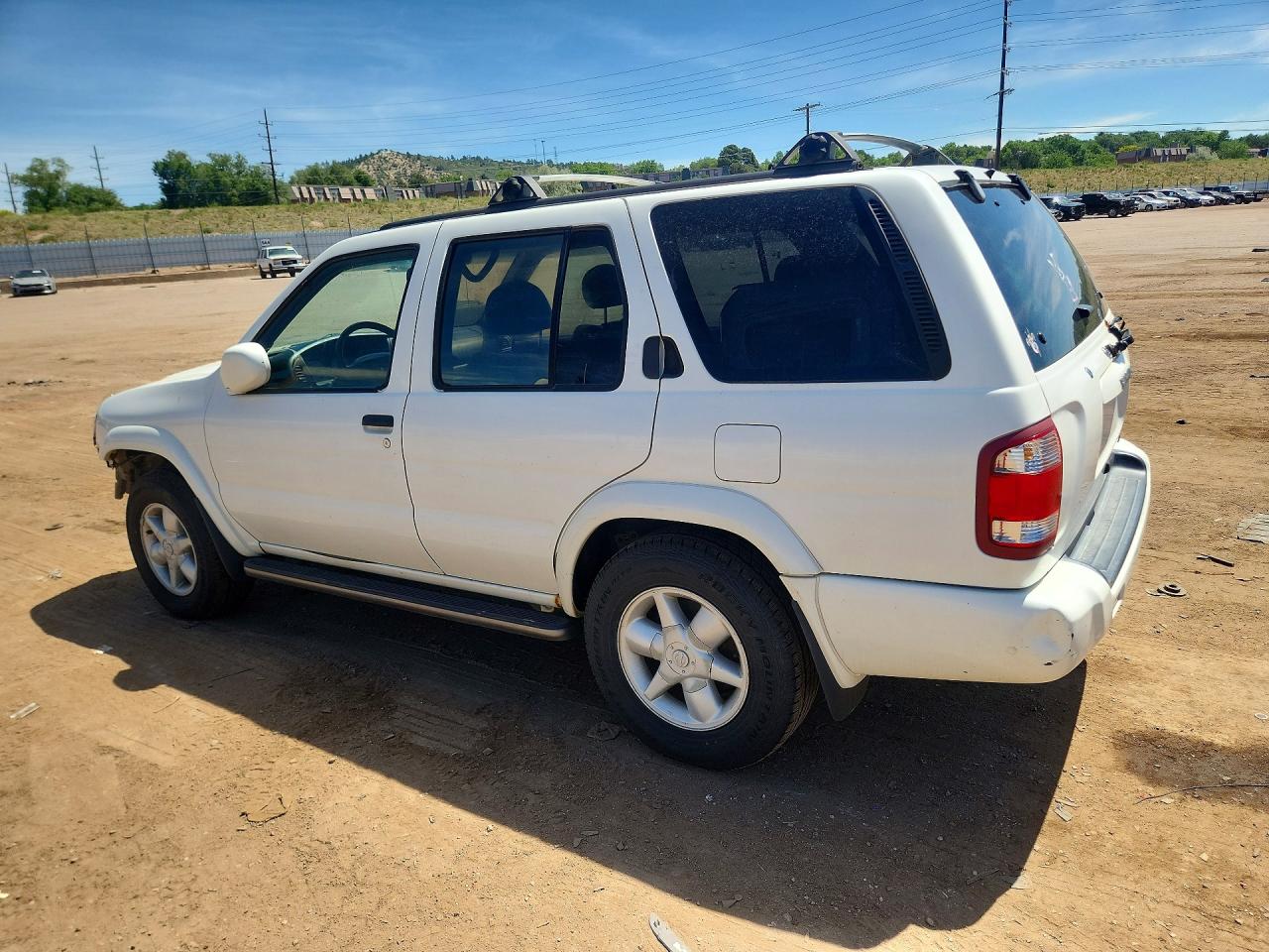 2001 Nissan Pathfinder S White vin: JN8DR09Y91W594025