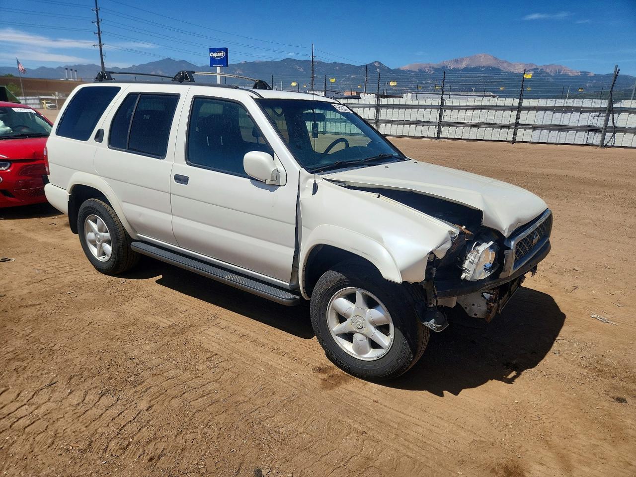 2001 Nissan Pathfinder S White vin: JN8DR09Y91W594025