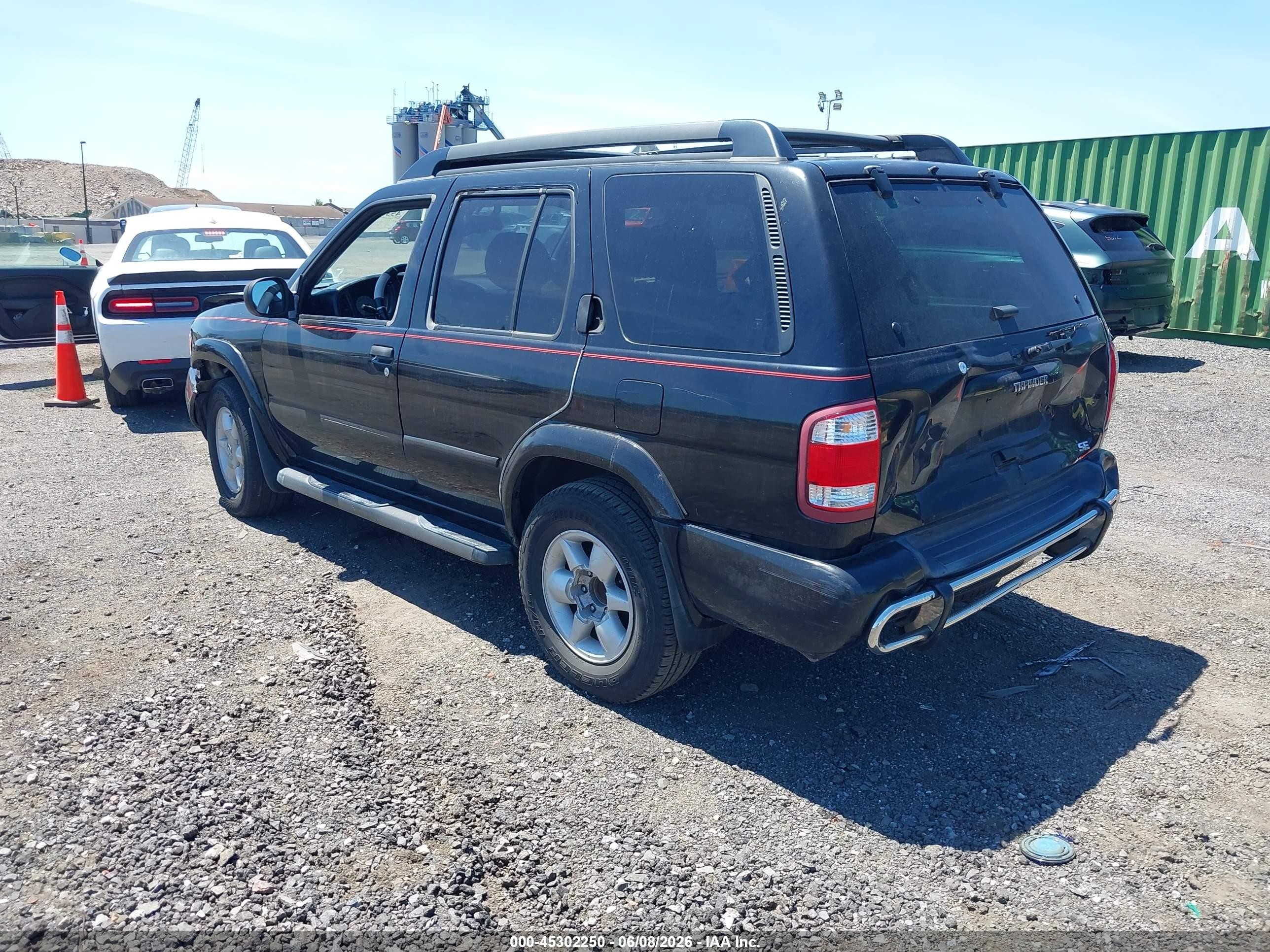 2002 Nissan Pathfinder Se Черный vin: JN8DR09Y92W730171