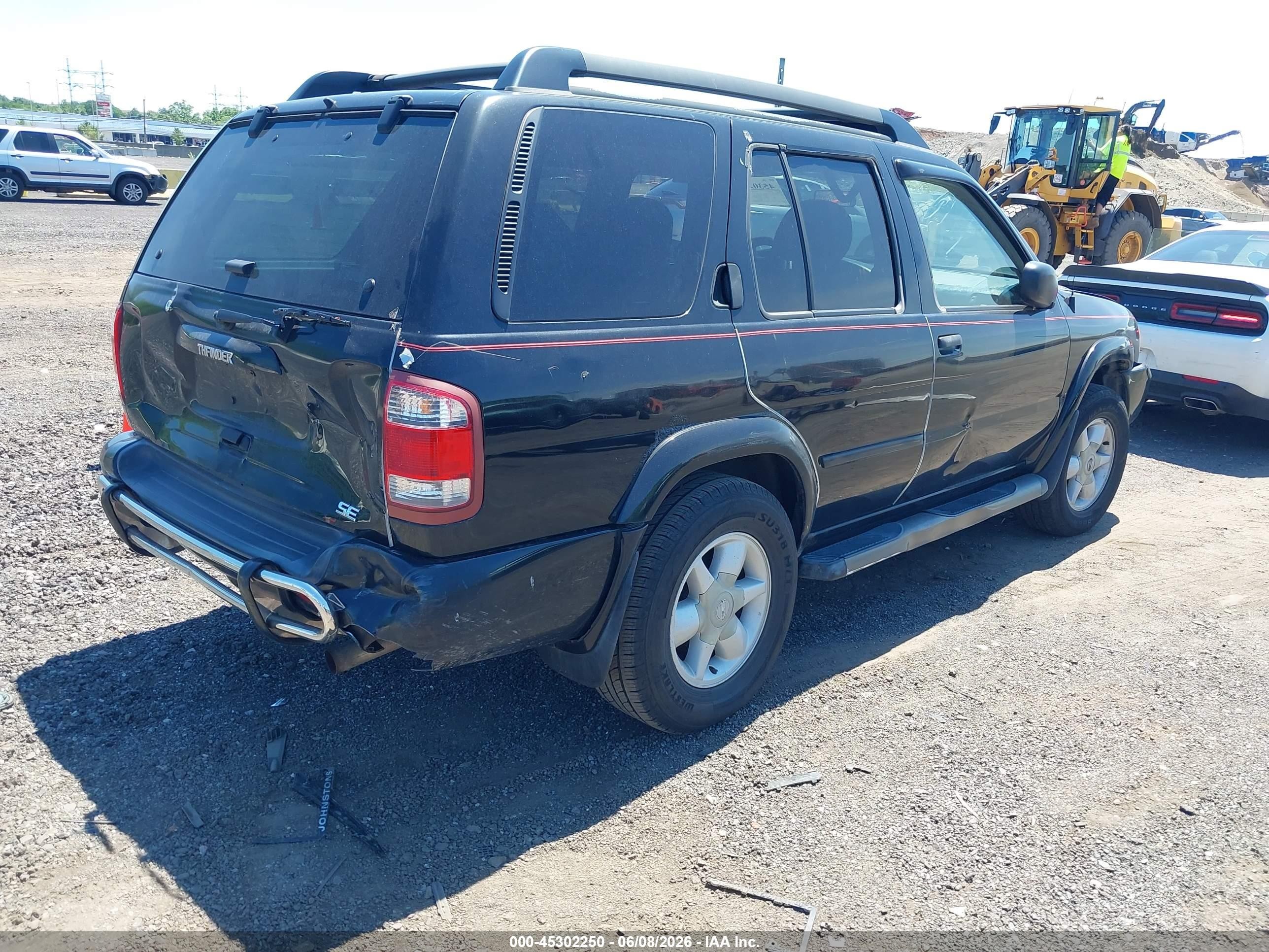 2002 Nissan Pathfinder Se Черный vin: JN8DR09Y92W730171