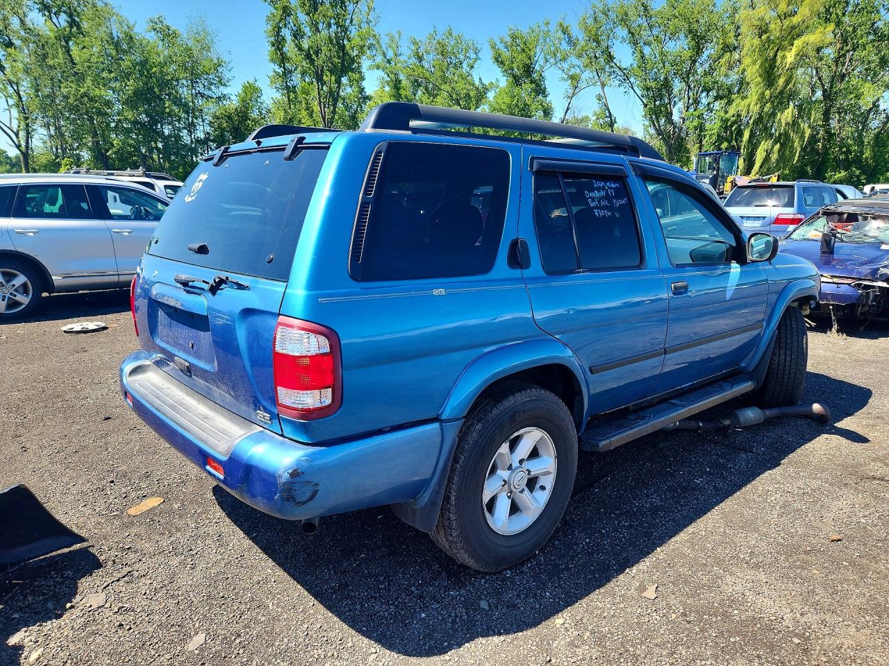 2003 Nissan Pathfinder Le/se/xe Blue vin: JN8DR09Y93W815240
