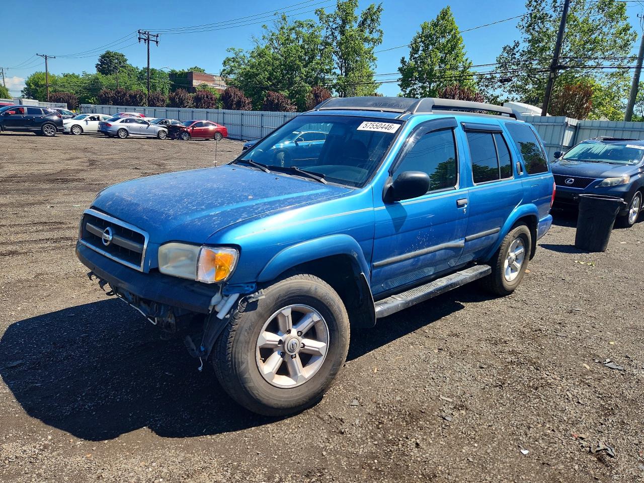 2003 Nissan Pathfinder Le/se/xe Blue vin: JN8DR09Y93W815240