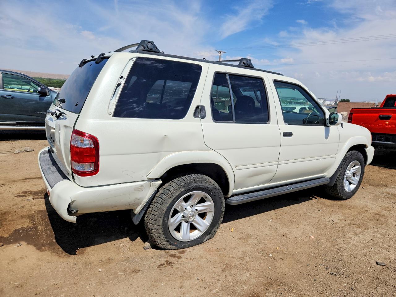2003 Nissan Pathfinder Se White vin: JN8DR09Y93W837674