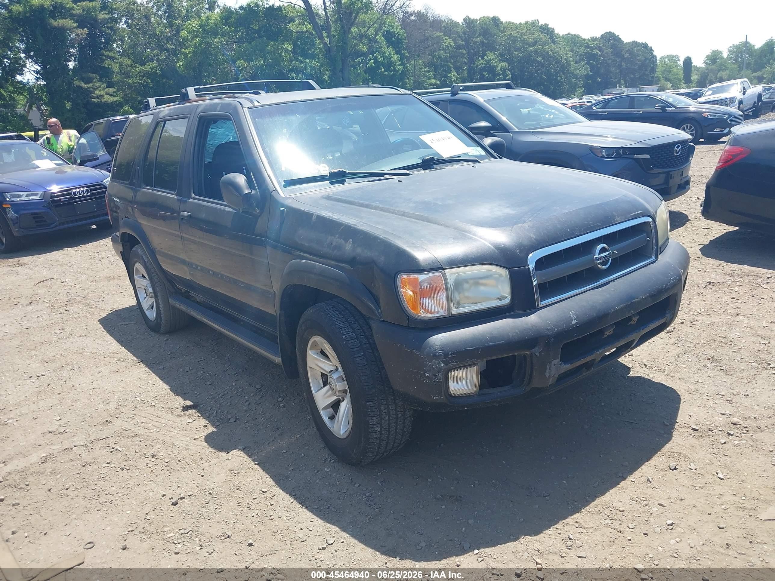2002 Nissan Pathfinder Le Черный vin: JN8DR09YX2W701732