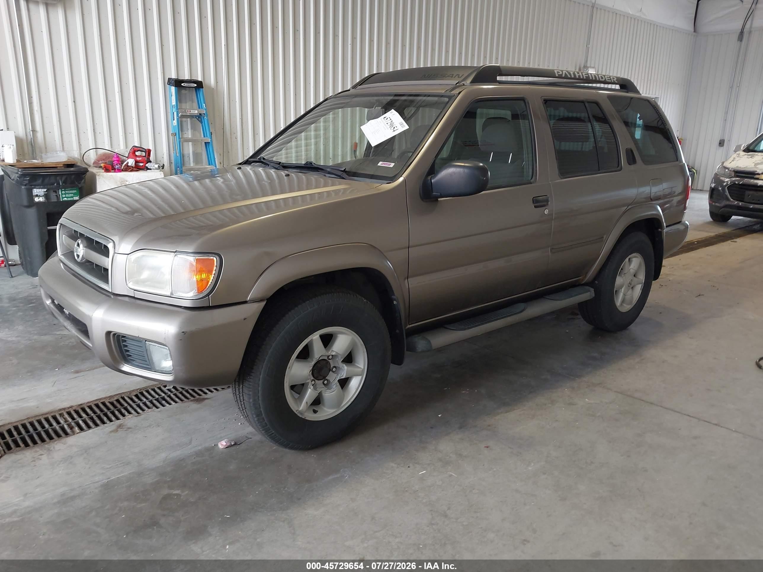 2002 Nissan Pathfinder Se Brown vin: JN8DR09YX2W712228