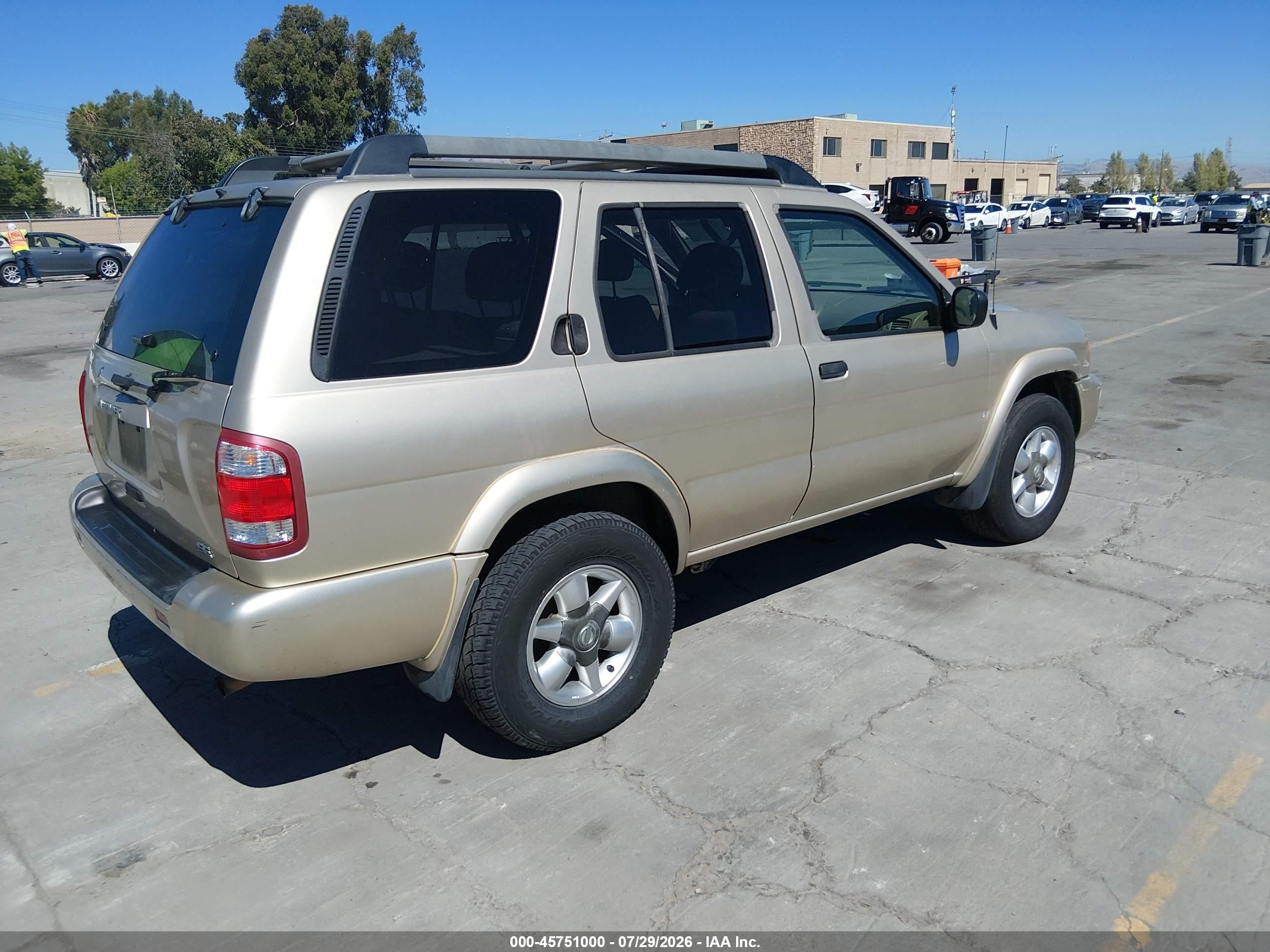 2002 Nissan Pathfinder Se Champagne vin: JN8DR09YX2W729479