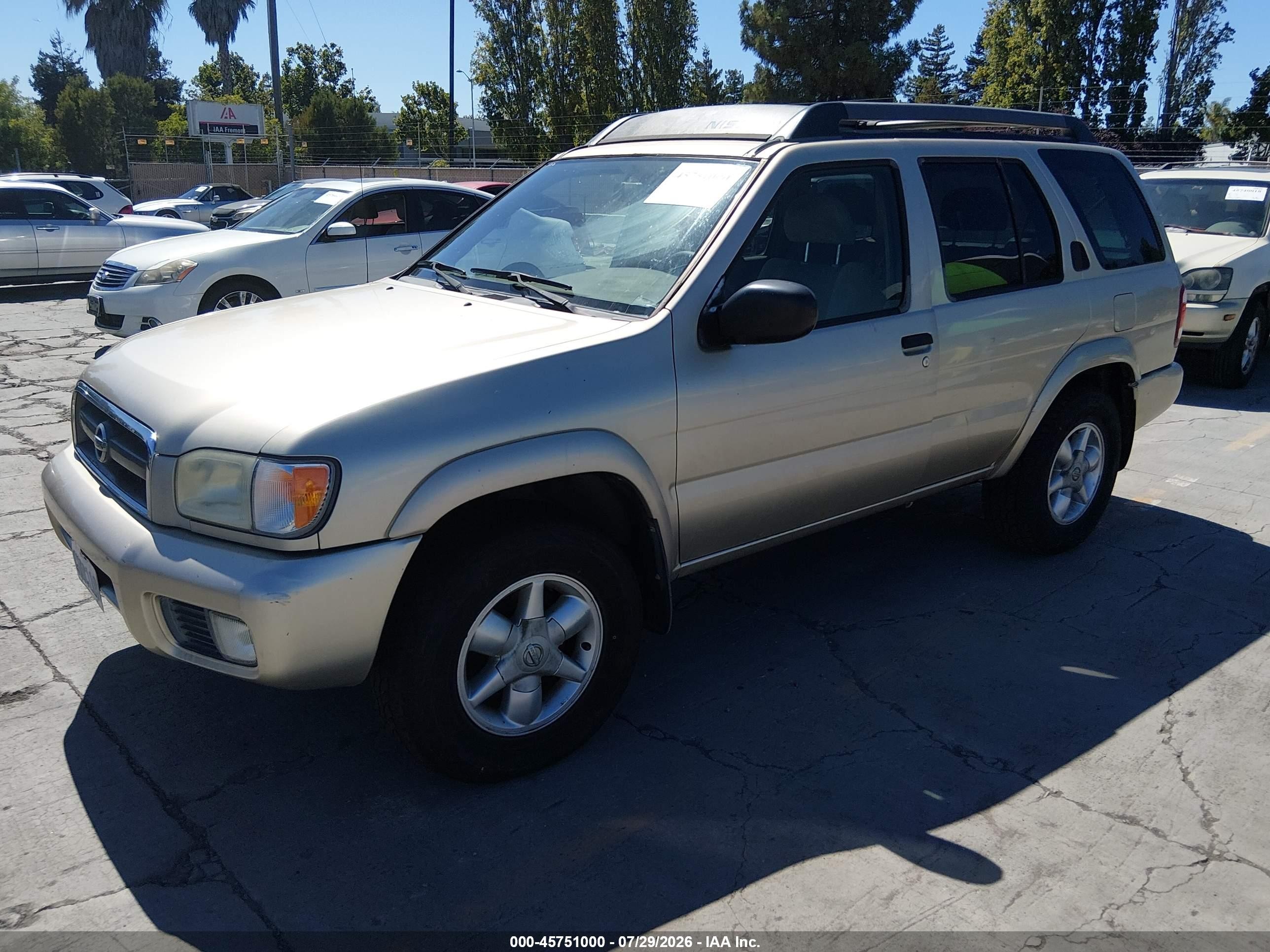 2002 Nissan Pathfinder Se Champagne vin: JN8DR09YX2W729479