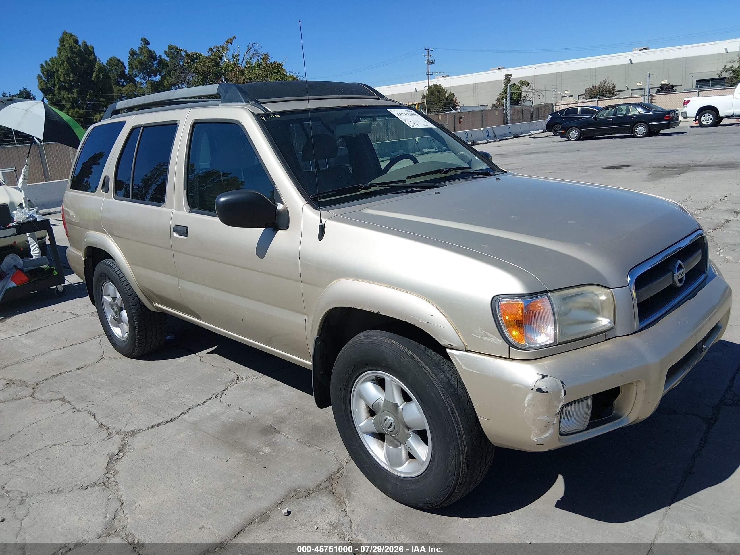 2002 Nissan Pathfinder Se Champagne vin: JN8DR09YX2W729479