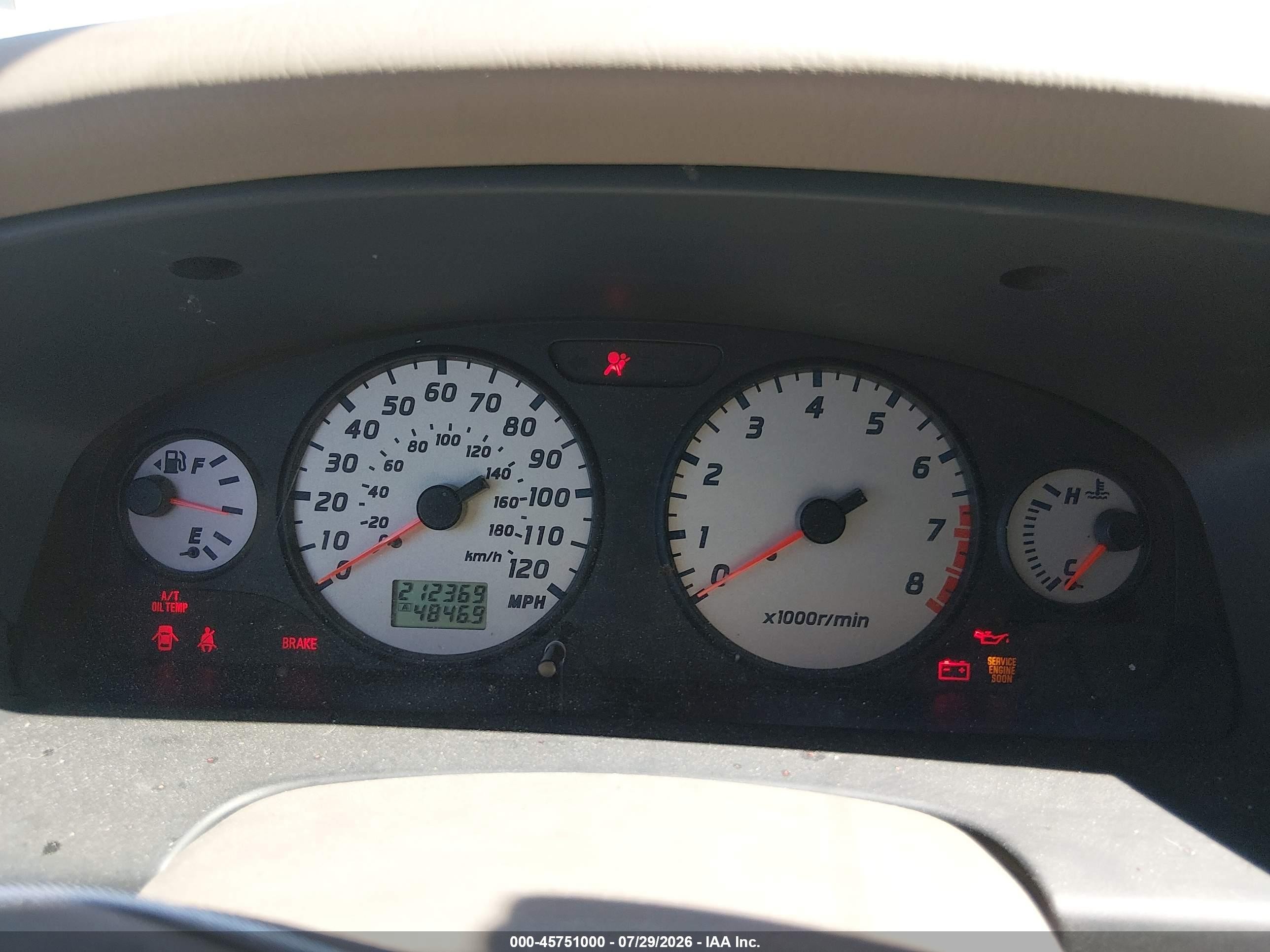 2002 Nissan Pathfinder Se Champagne vin: JN8DR09YX2W729479