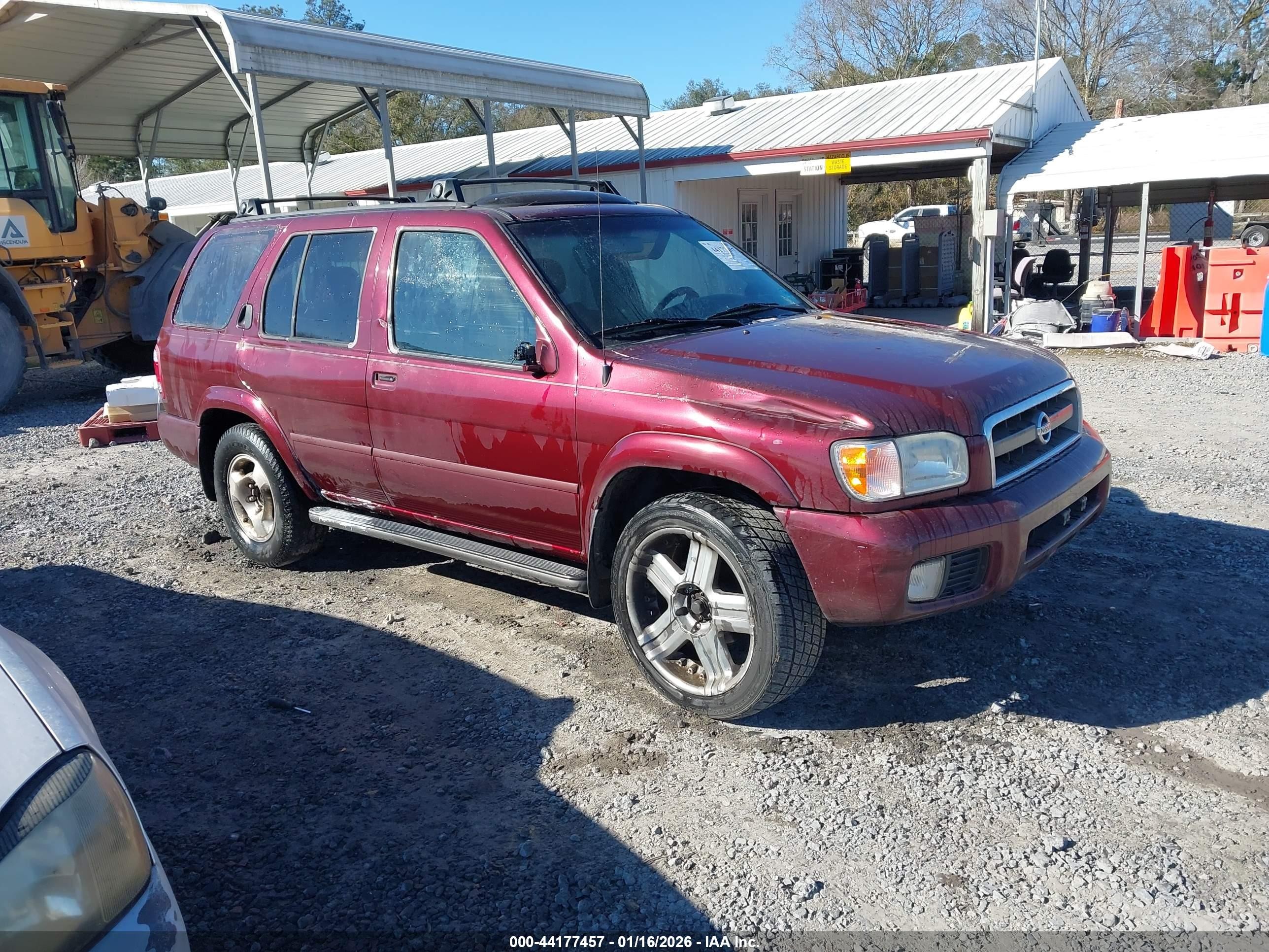 2003 Nissan Pathfinder Le Burgundy vin: JN8DR09YX3W839420