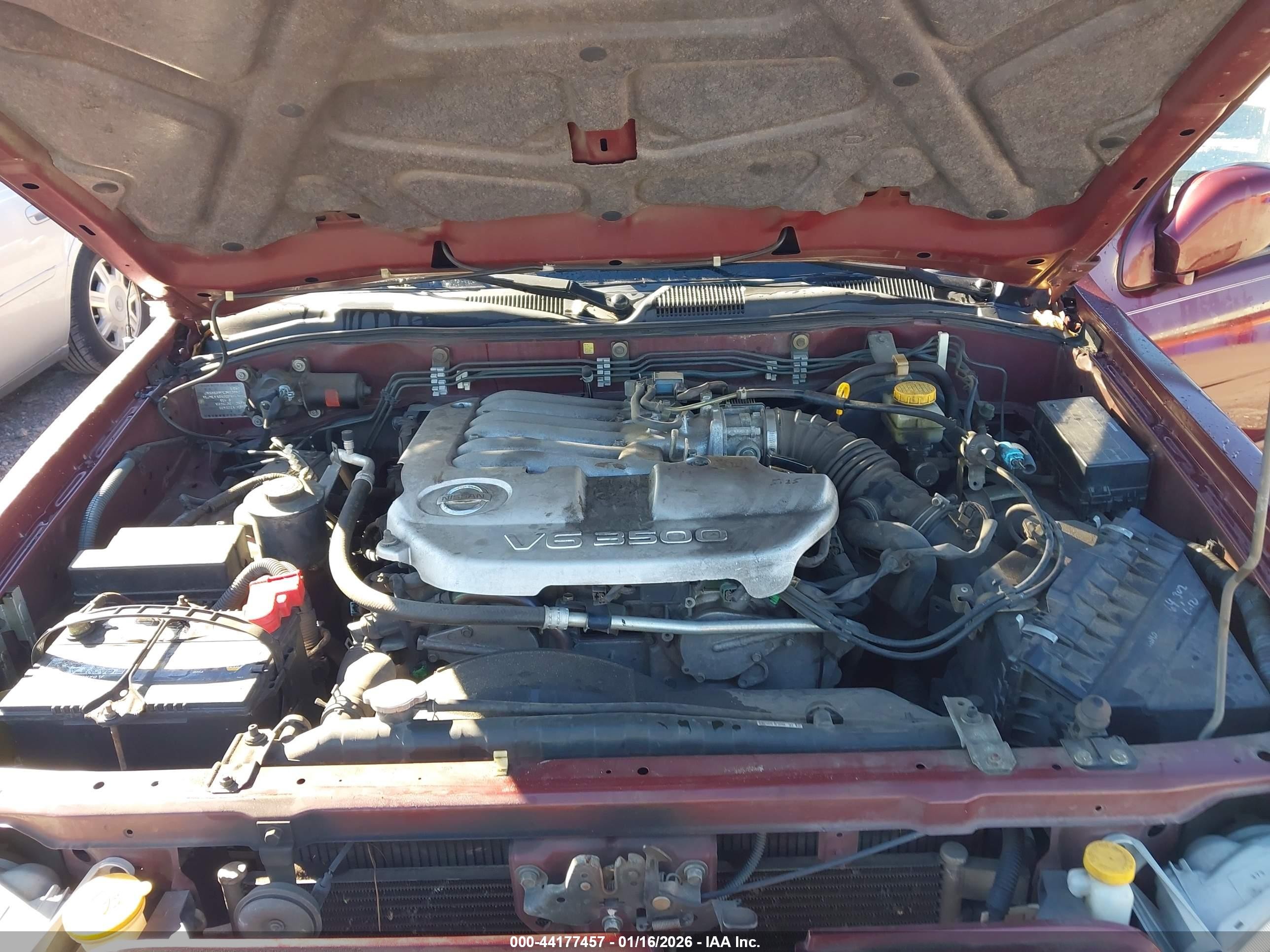 2003 Nissan Pathfinder Le Burgundy vin: JN8DR09YX3W839420