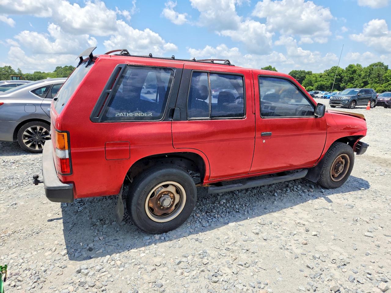 1990 Nissan Pathfinder Xe Red vin: JN8HD17S1LW215882