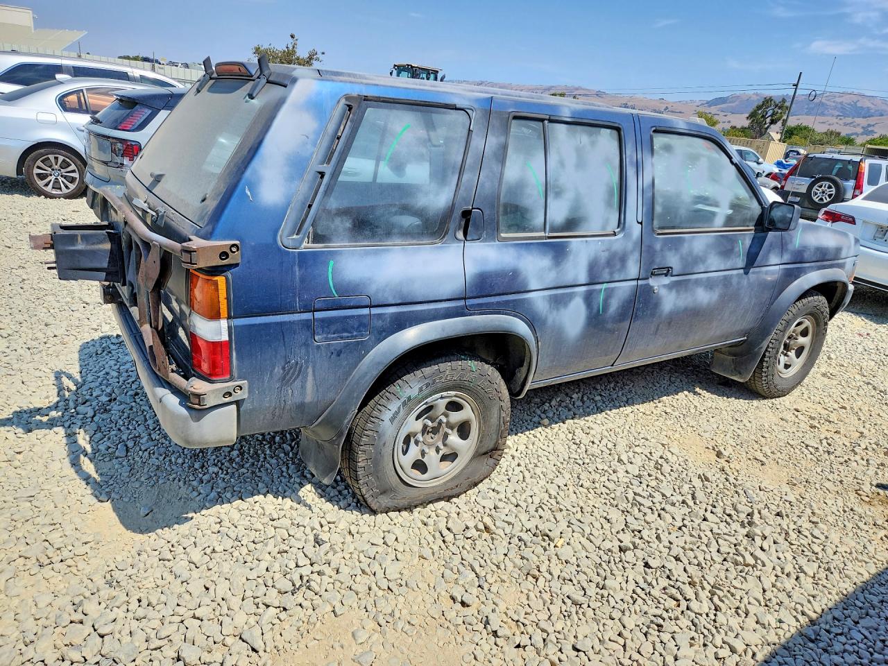 1995 Nissan Pathfinder Xe Blue vin: JN8HD17S5SW022858
