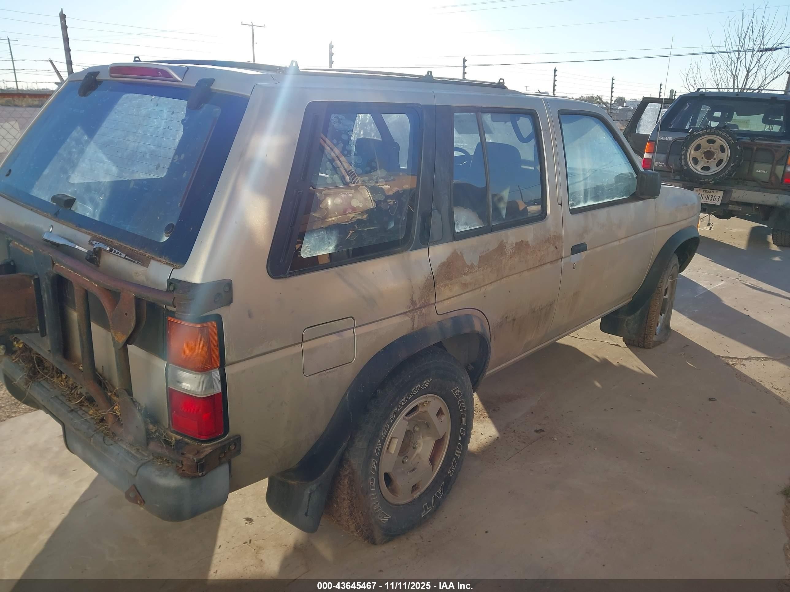 1995 Nissan Pathfinder Le/se/xe Silver vin: JN8HD17Y1SW109502
