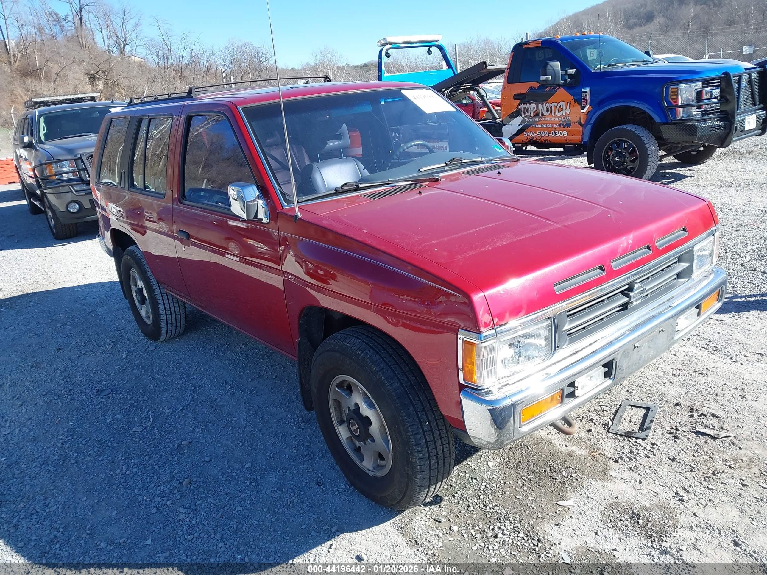 1995 Nissan Pathfinder Le/se/xe Burgundy vin: JN8HD17Y2SW067096