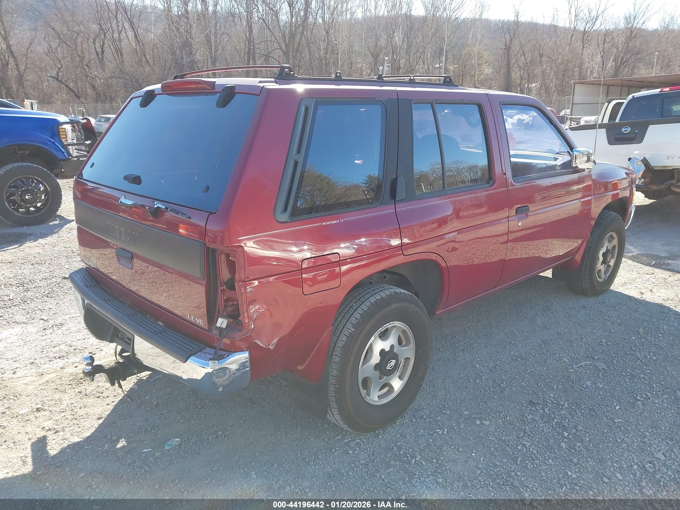 1995 Nissan Pathfinder Le/se/xe Burgundy vin: JN8HD17Y2SW067096