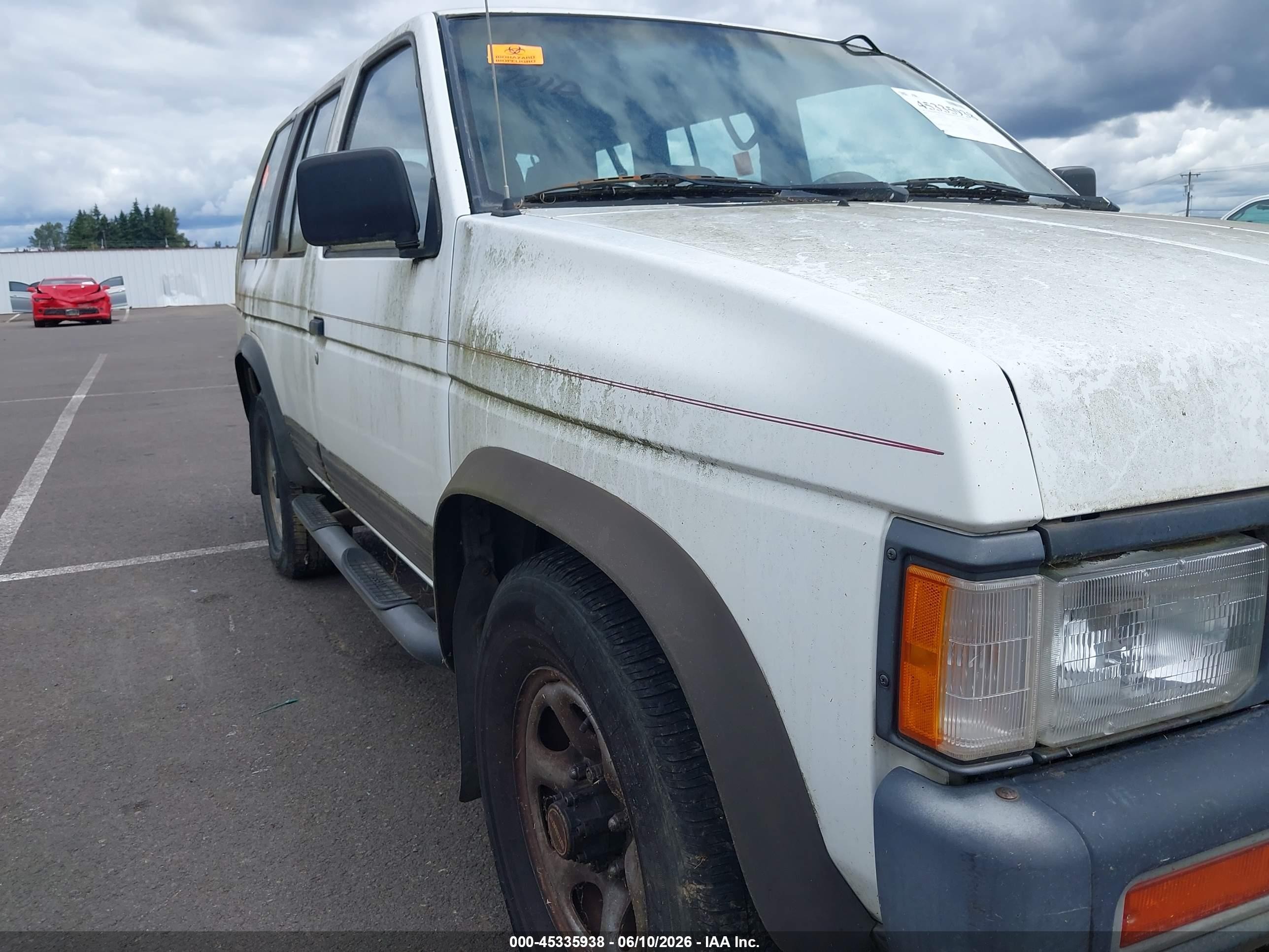 1993 Nissan Pathfinder Xe/se White vin: JN8HD17Y5PW104276