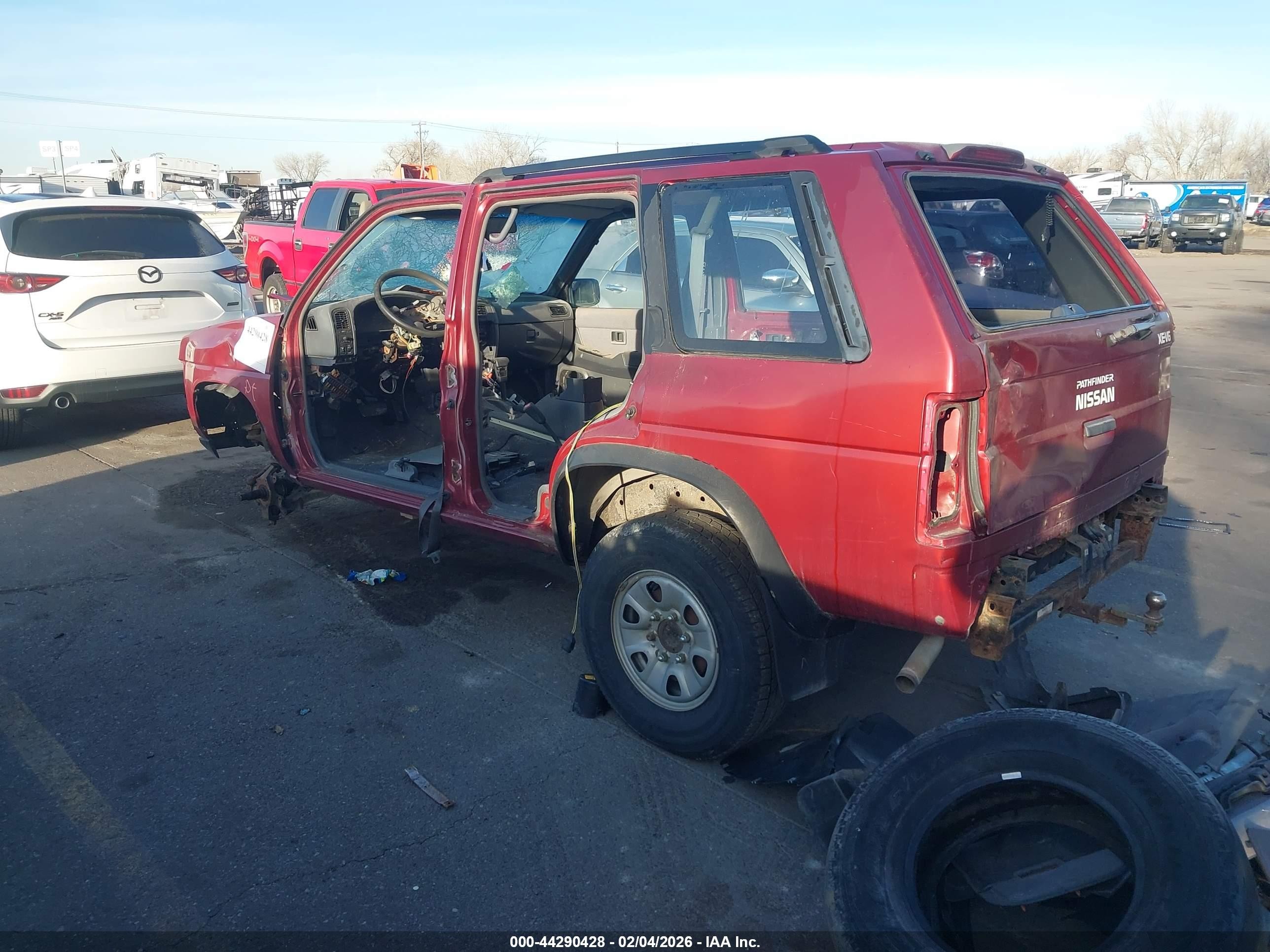 1995 Nissan Pathfinder Le/se/xe Red vin: JN8HD17Y7SW013504