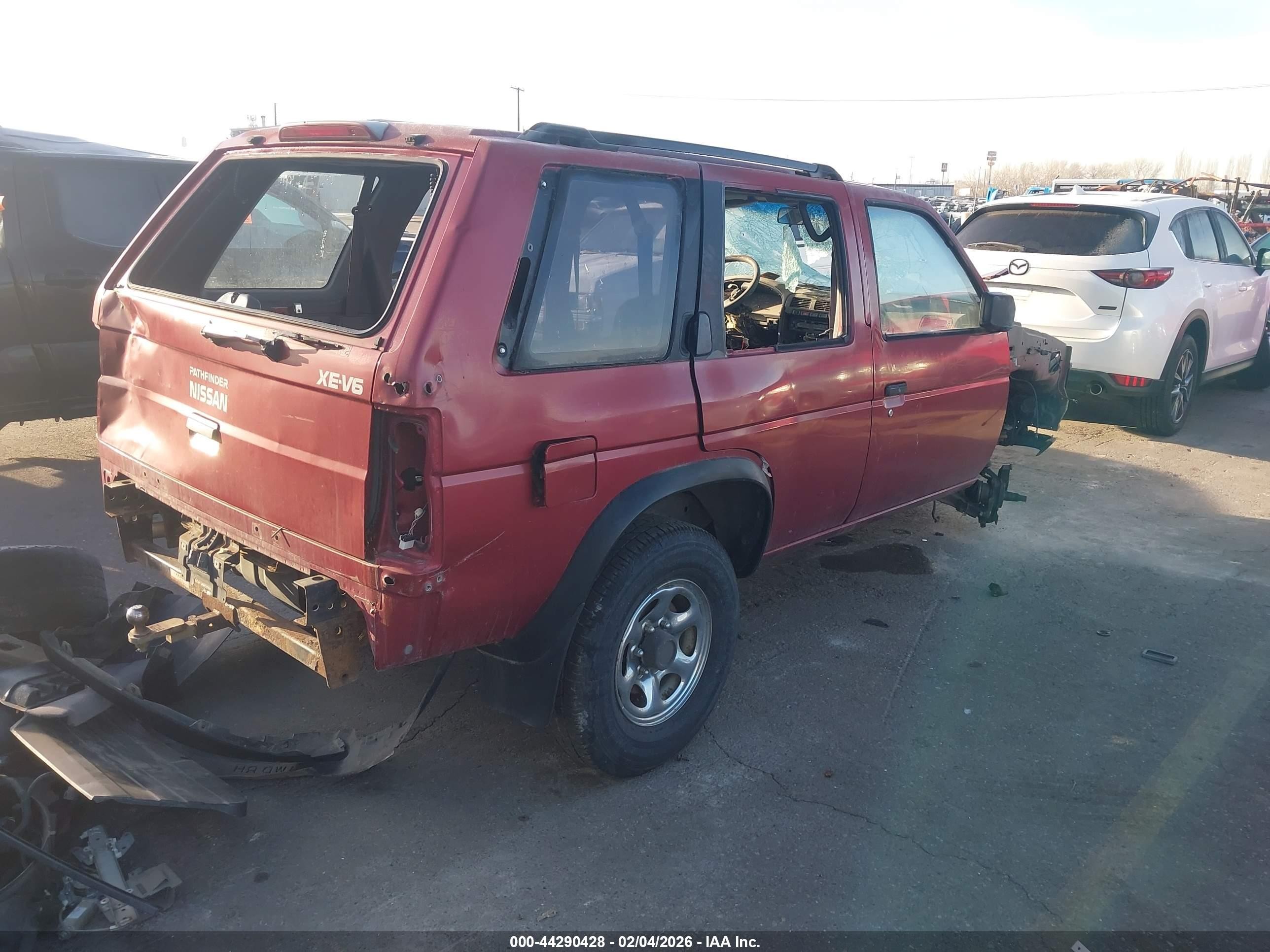 1995 Nissan Pathfinder Le/se/xe Red vin: JN8HD17Y7SW013504