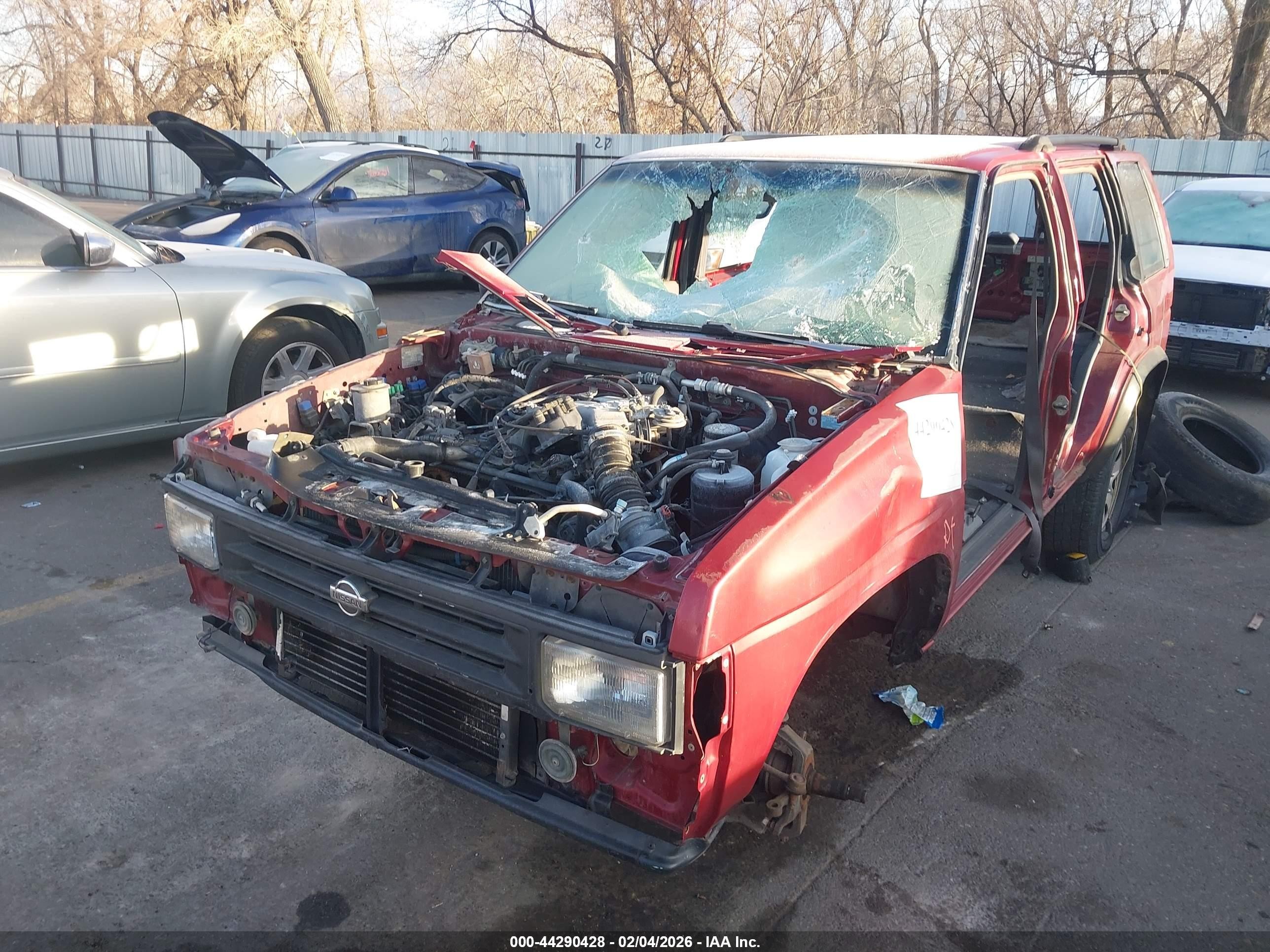 1995 Nissan Pathfinder Le/se/xe Red vin: JN8HD17Y7SW013504