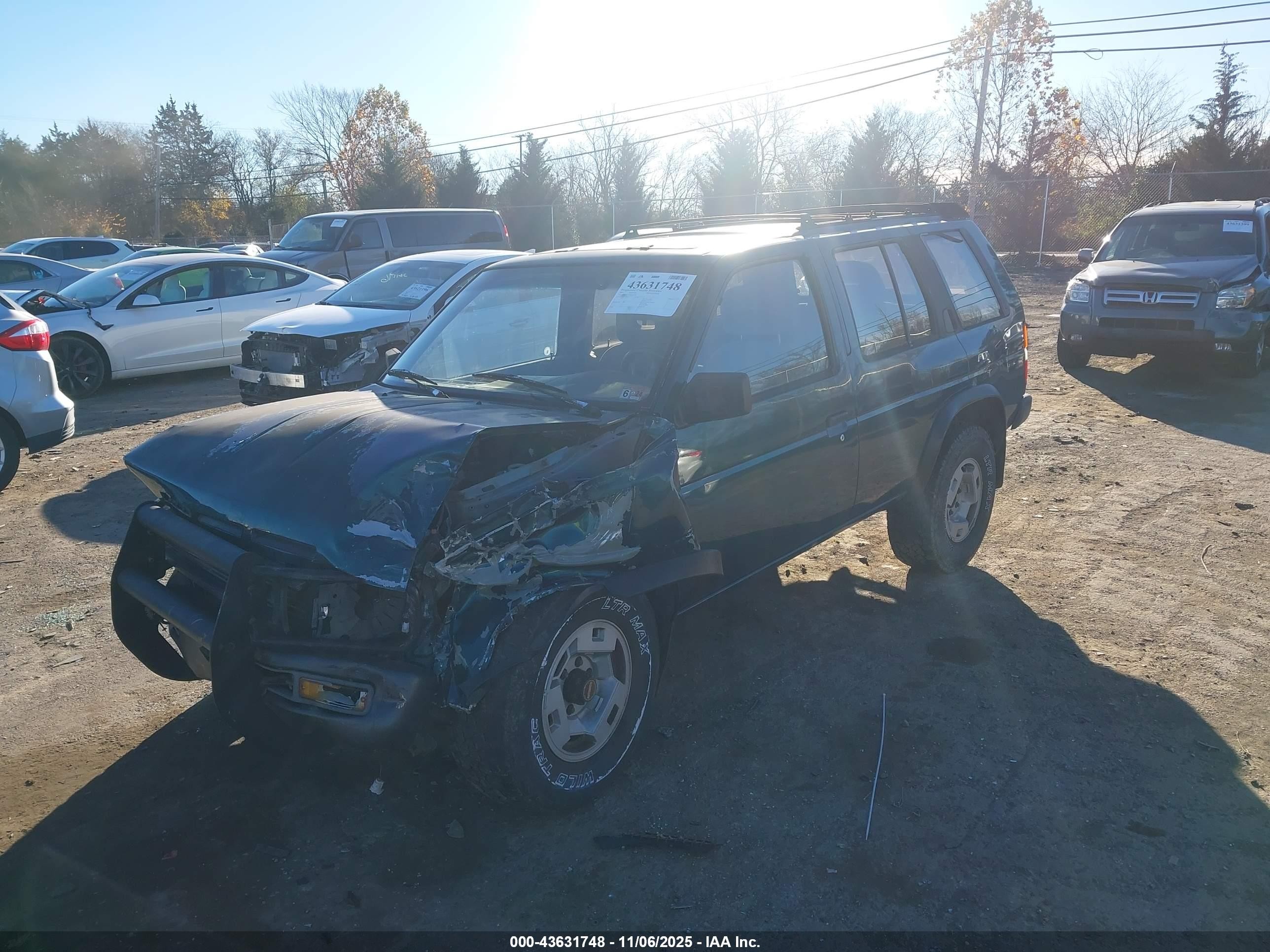 1995 Nissan Pathfinder Le/se/xe Green vin: JN8HD17YXSW067301
