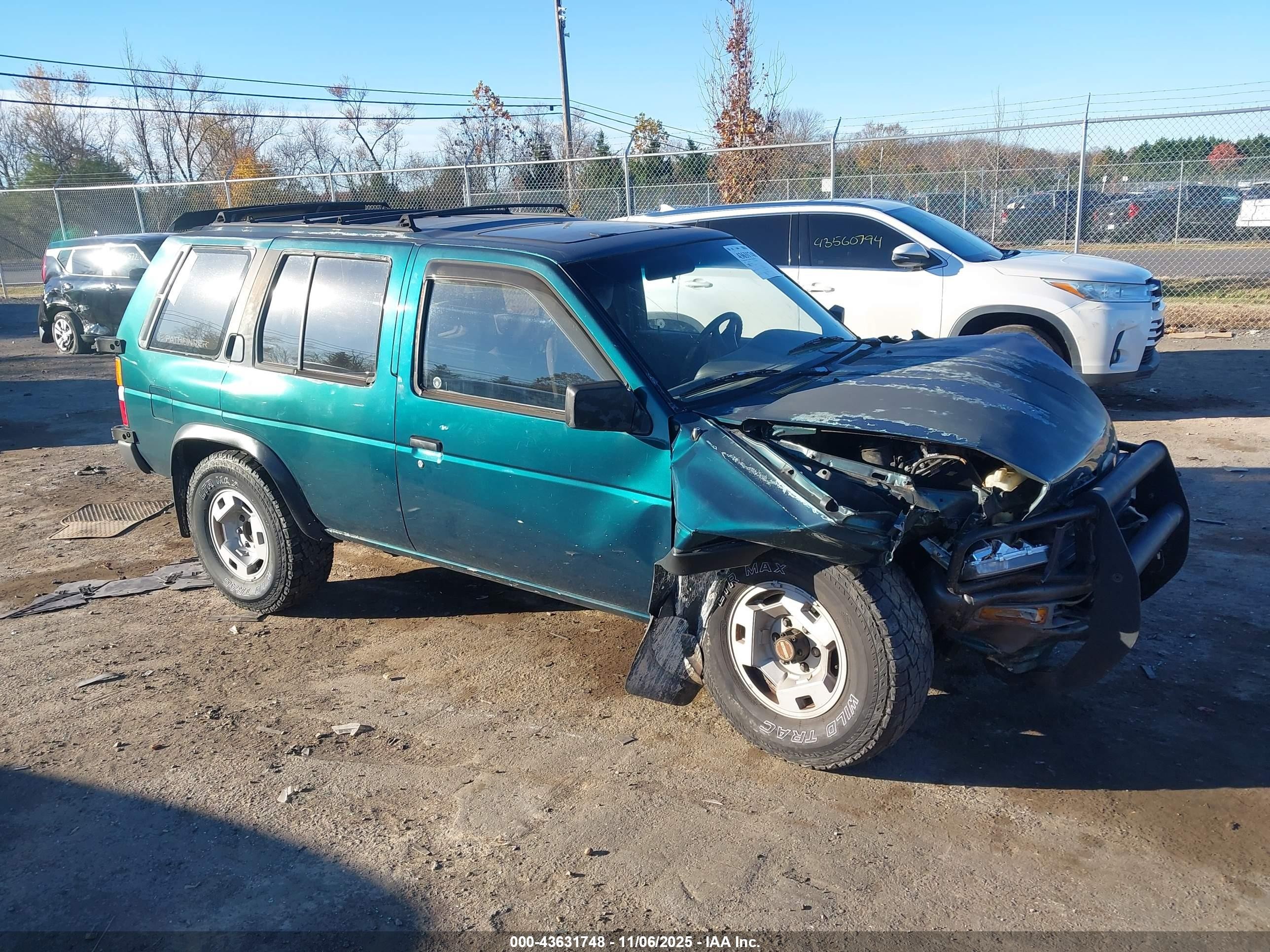 1995 Nissan Pathfinder Le/se/xe Green vin: JN8HD17YXSW067301