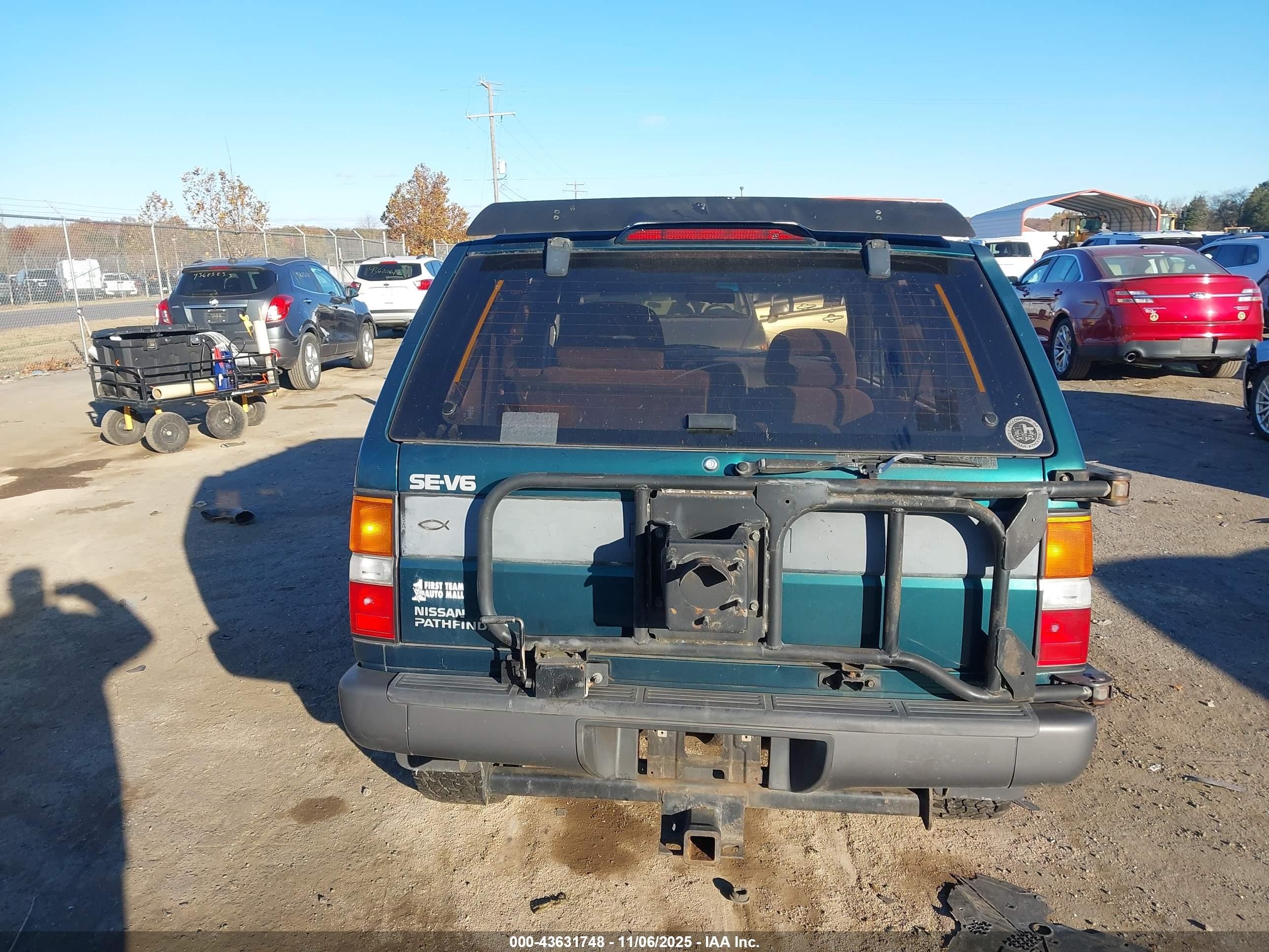 1995 Nissan Pathfinder Le/se/xe Green vin: JN8HD17YXSW067301