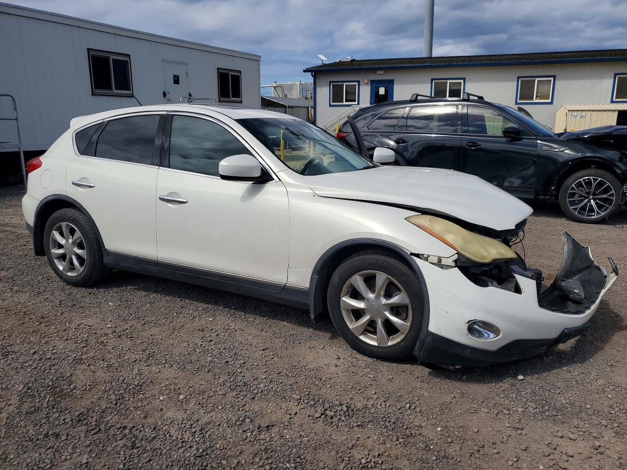 2008 Infiniti Ex35 White vin: JNKAJ09E28M303977