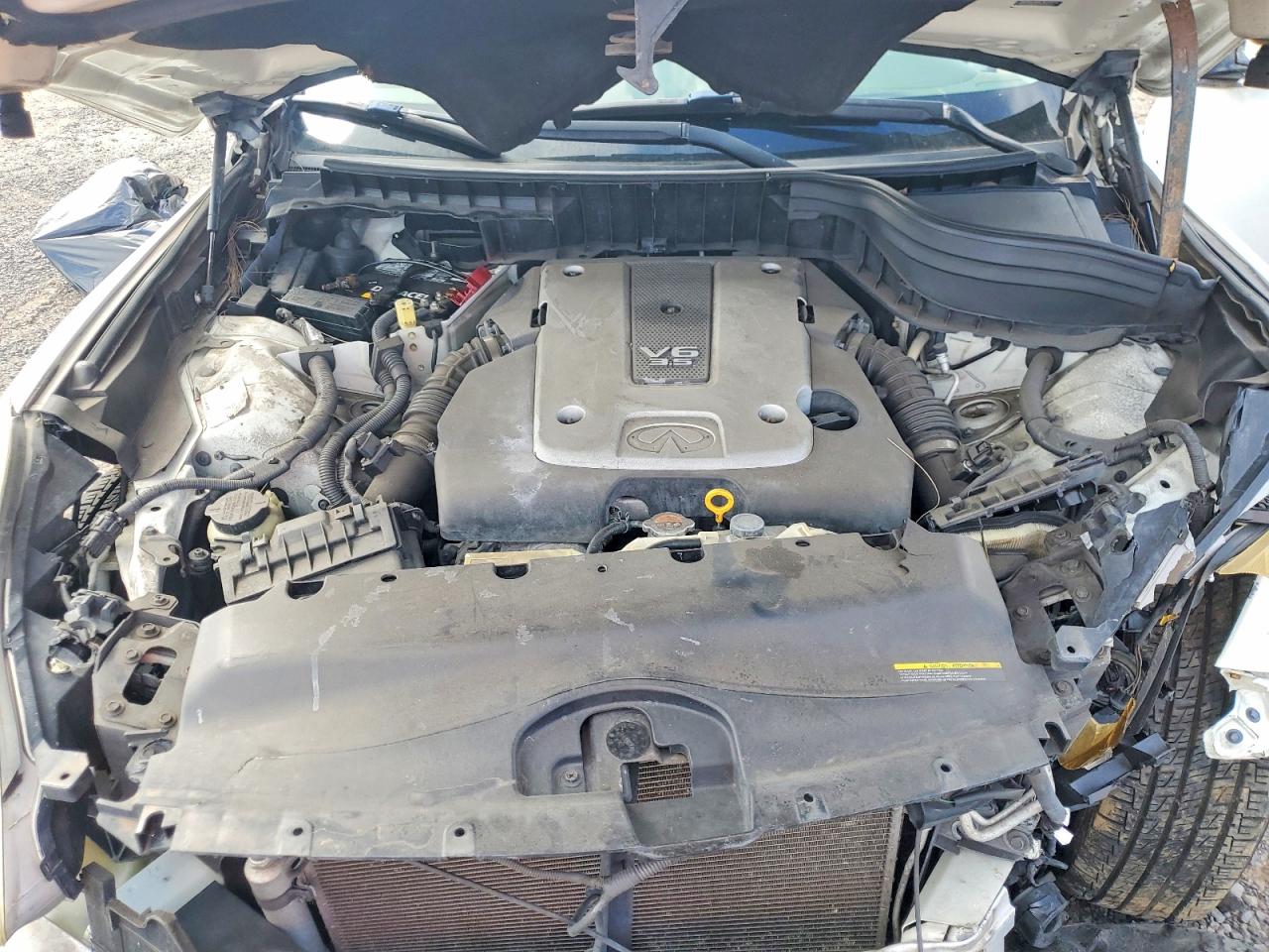 2008 Infiniti Ex35 White vin: JNKAJ09E28M303977