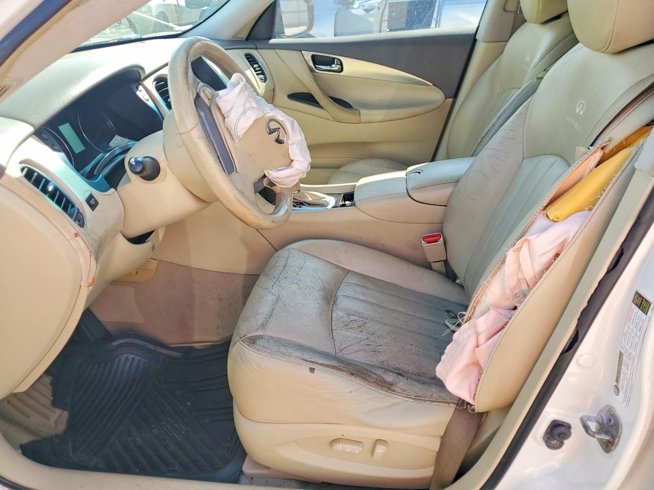 2008 Infiniti Ex35 White vin: JNKAJ09E28M303977