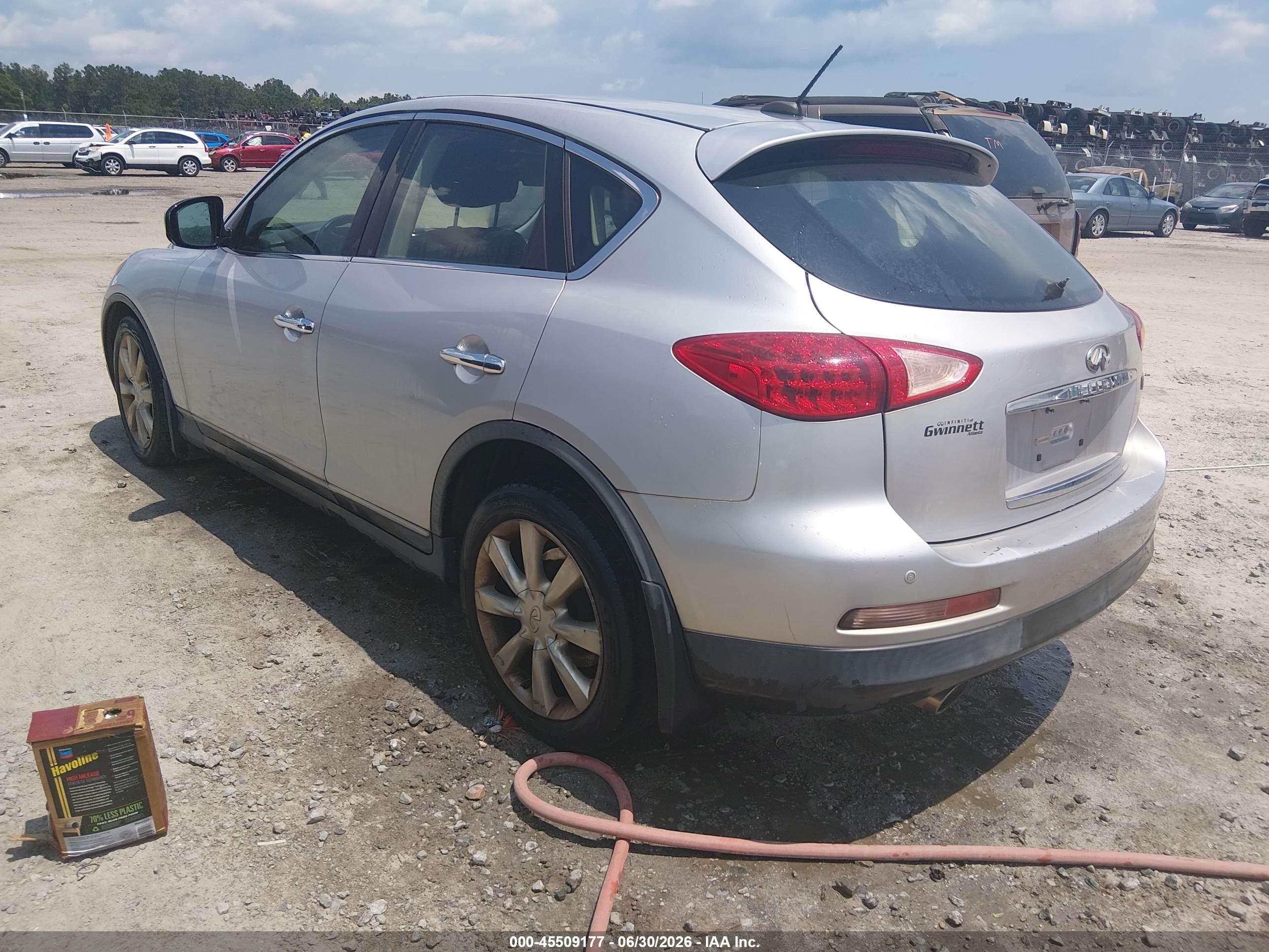 2008 Infiniti Ex35 Journey Silver vin: JNKAJ09E38M300764