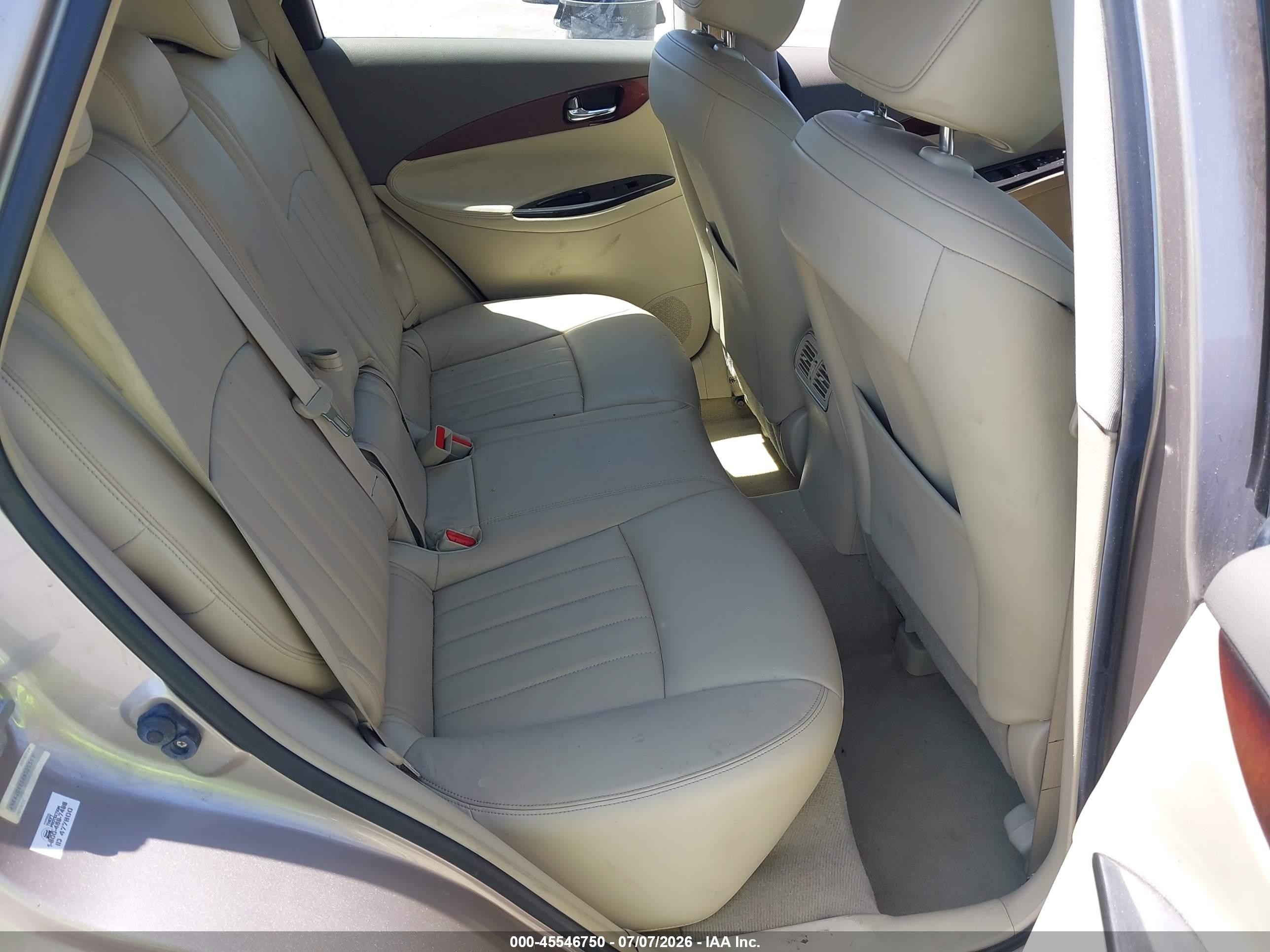 2008 Infiniti Ex35 Journey Gold vin: JNKAJ09E38M305317