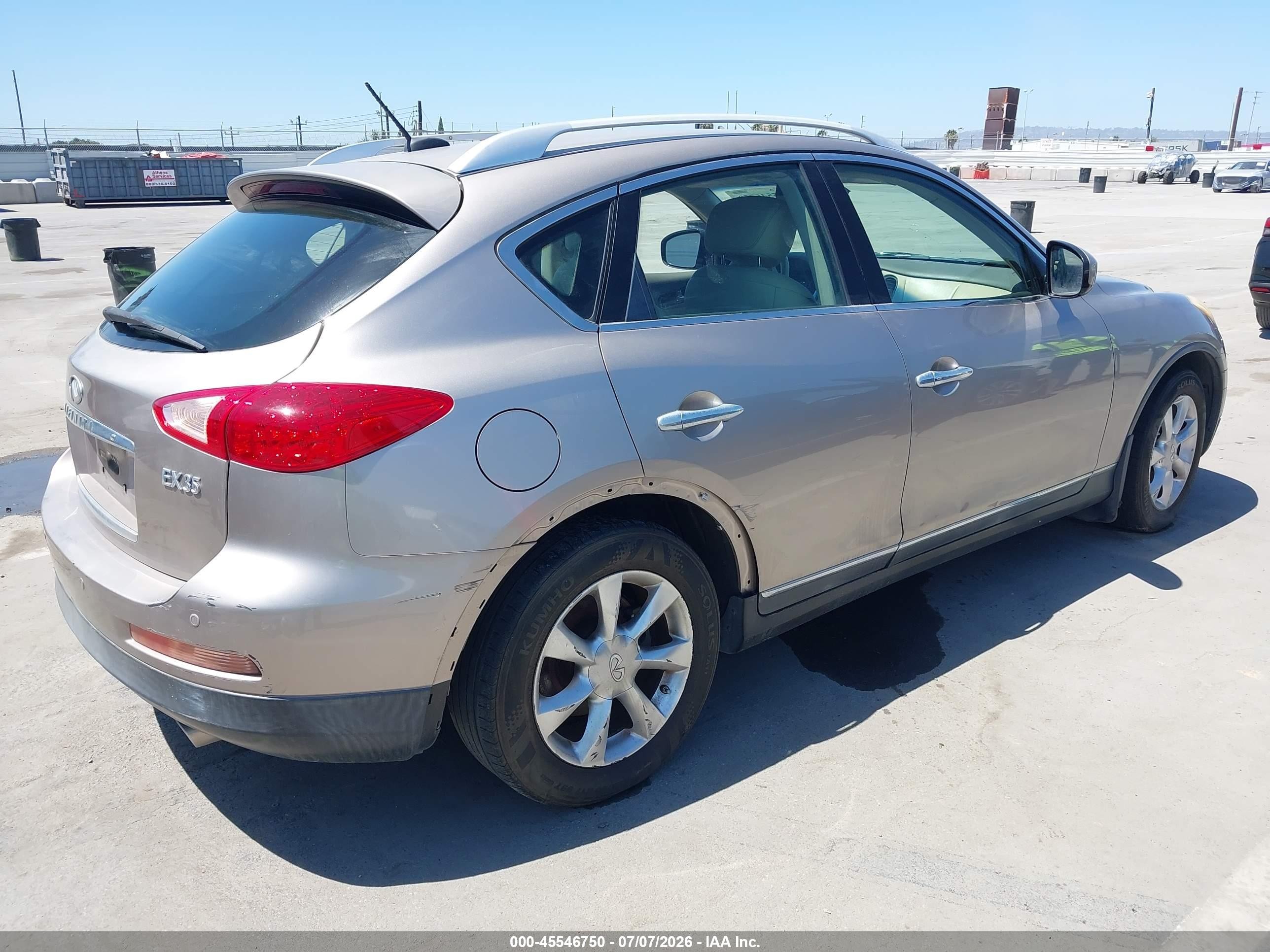 2008 Infiniti Ex35 Journey Gold vin: JNKAJ09E38M305317