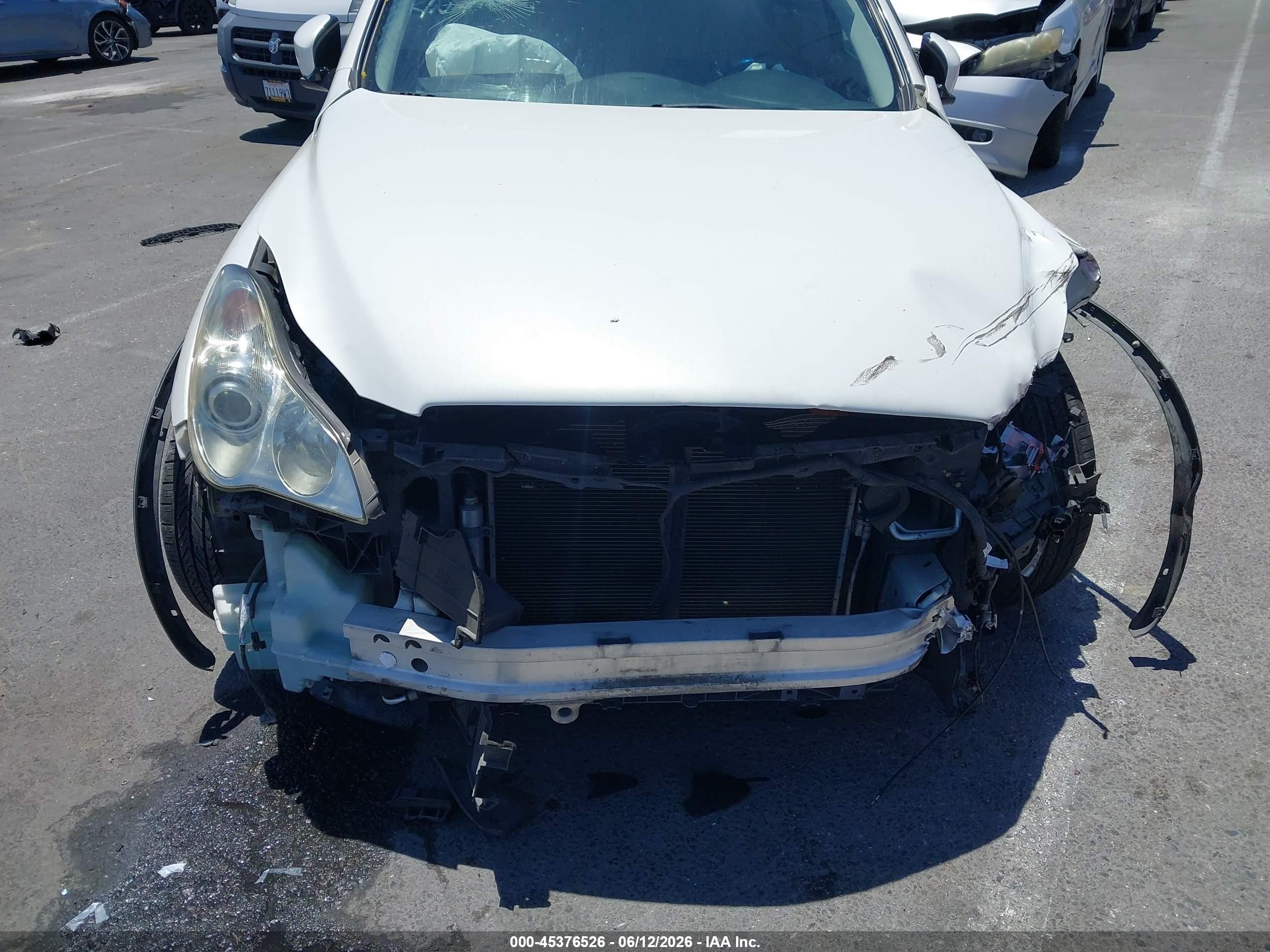 2008 Infiniti Ex35 Journey White vin: JNKAJ09E38M306662