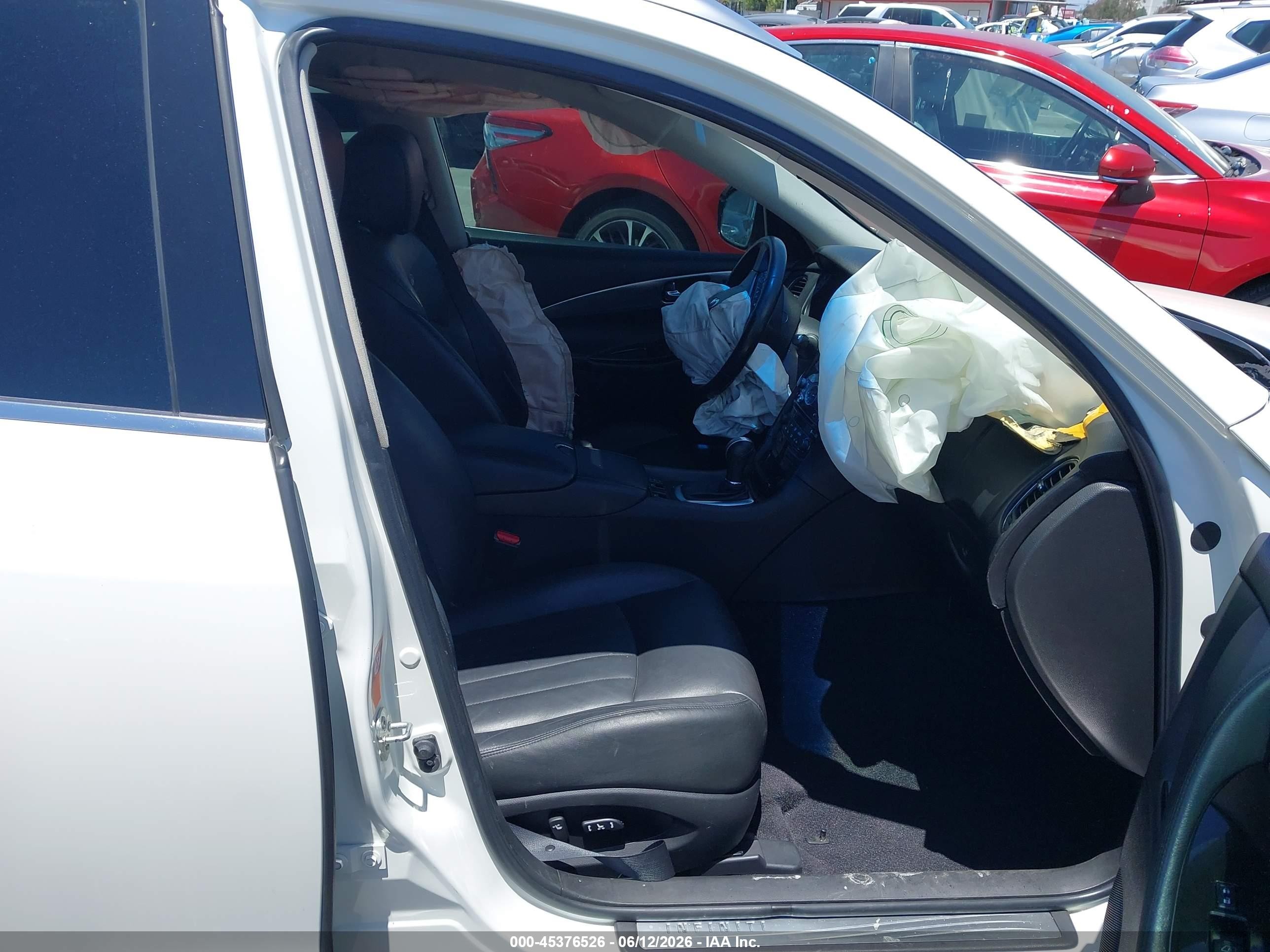 2008 Infiniti Ex35 Journey White vin: JNKAJ09E38M306662