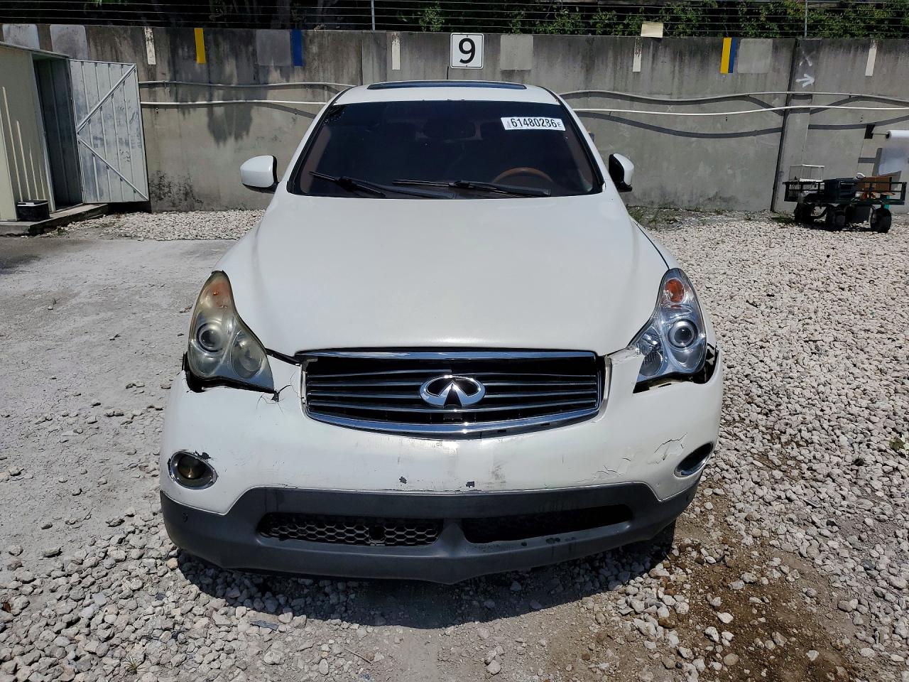 2008 Infiniti Ex35 Base White vin: JNKAJ09E48M302653