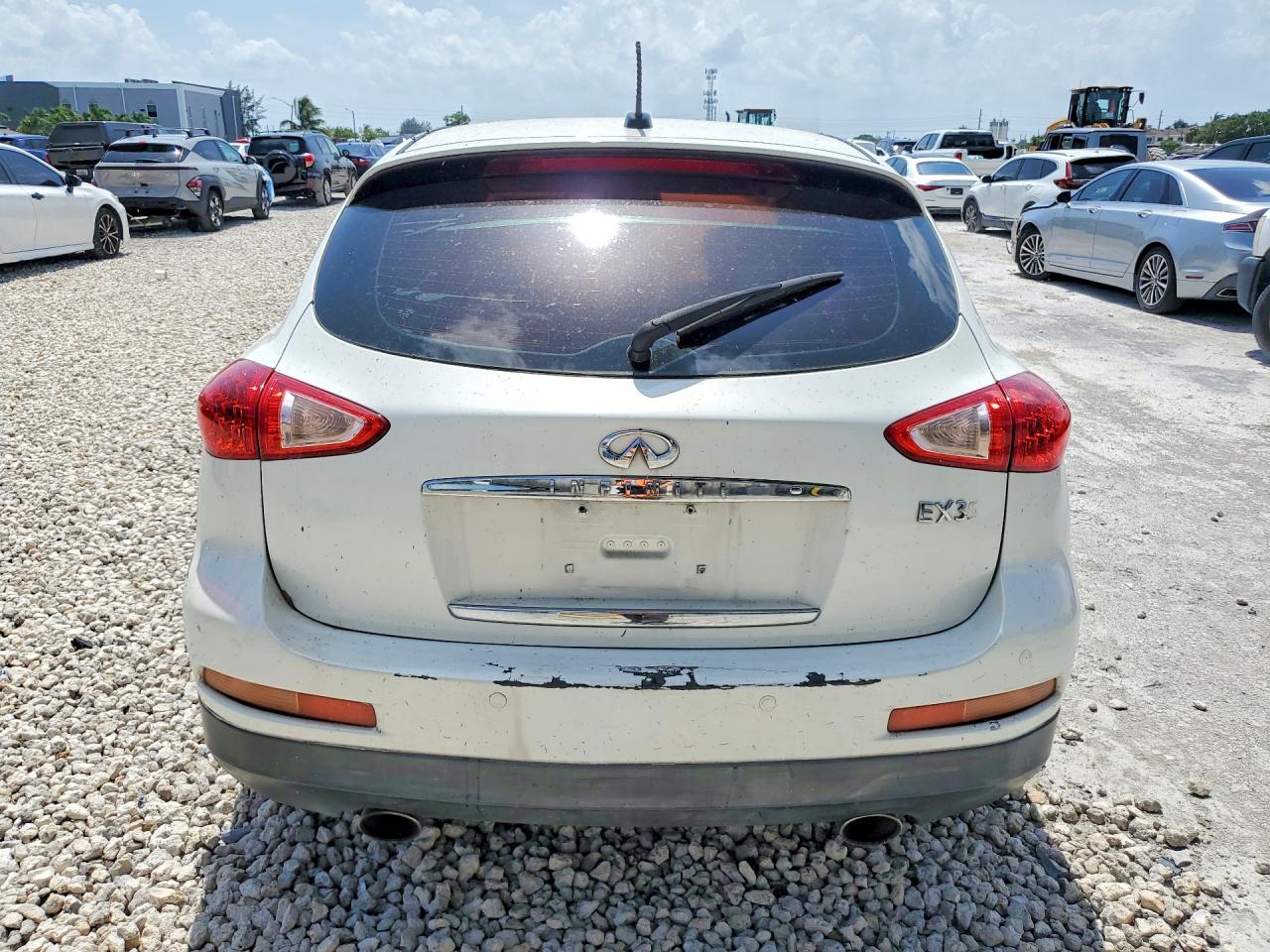 2008 Infiniti Ex35 Base White vin: JNKAJ09E48M302653