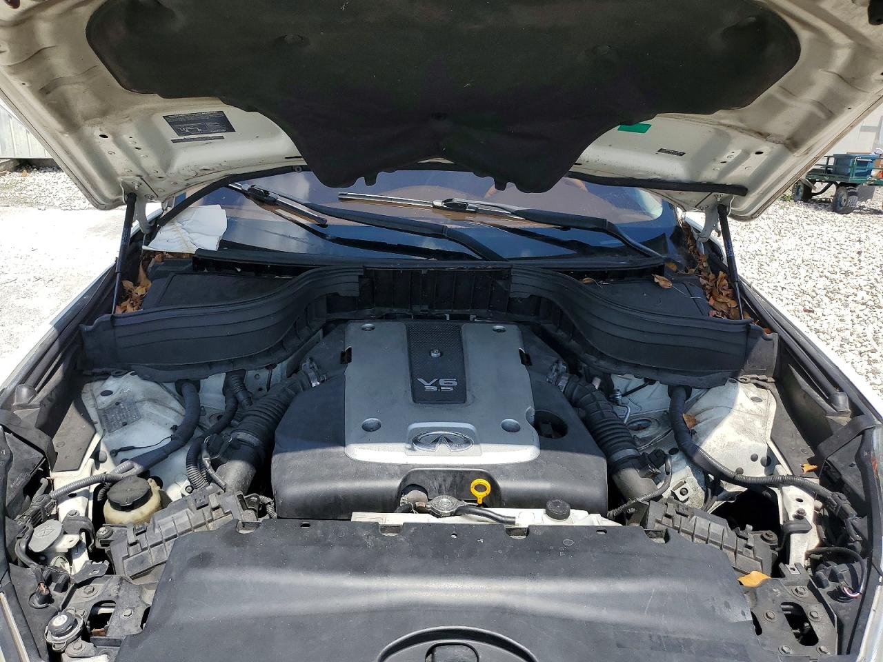 2008 Infiniti Ex35 Base White vin: JNKAJ09E48M302653