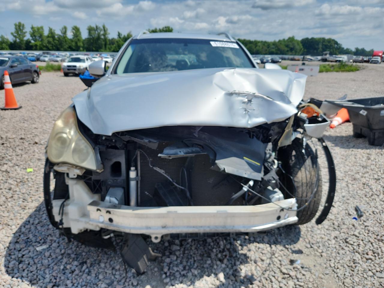 2008 Infiniti Ex35 Base Silver vin: JNKAJ09E58M306730