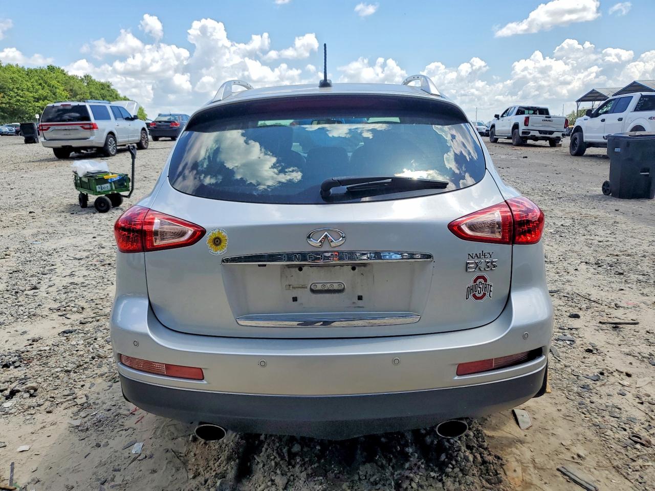 2008 Infiniti Ex35 Base Silver vin: JNKAJ09E68M303044