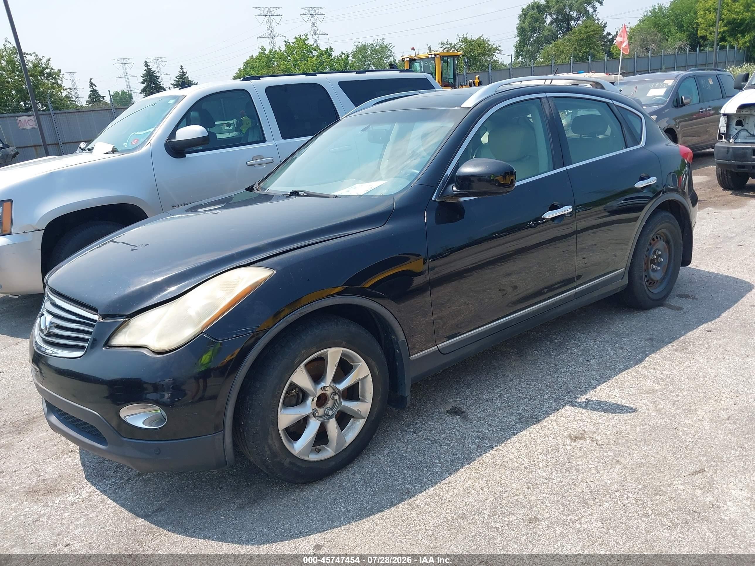 2008 Infiniti Ex35 Journey Black vin: JNKAJ09E68M305392
