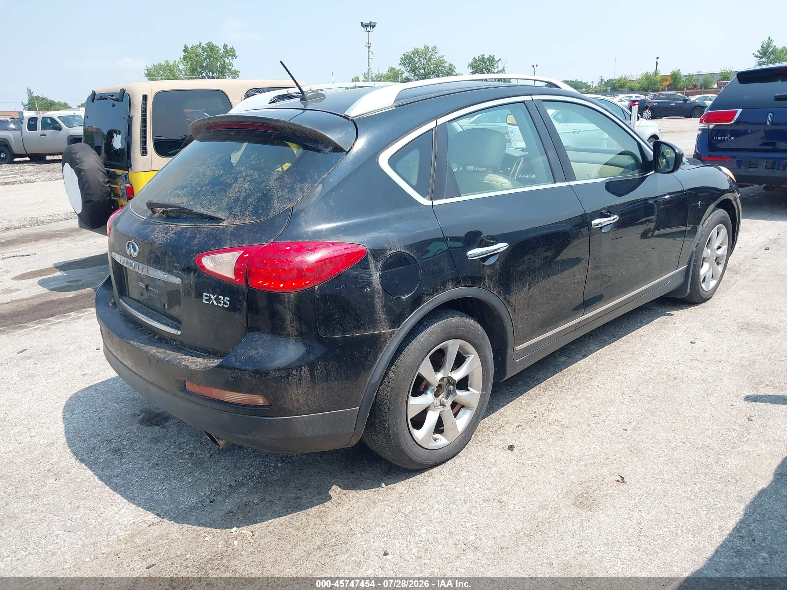 2008 Infiniti Ex35 Journey Black vin: JNKAJ09E68M305392