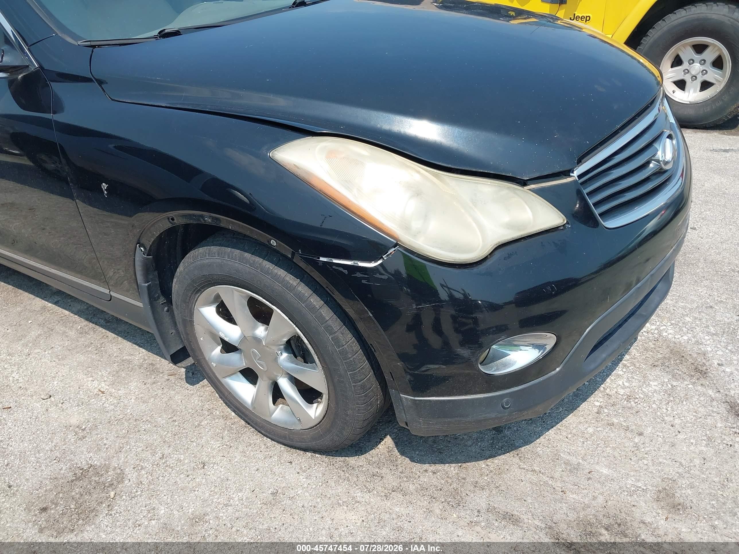 2008 Infiniti Ex35 Journey Black vin: JNKAJ09E68M305392