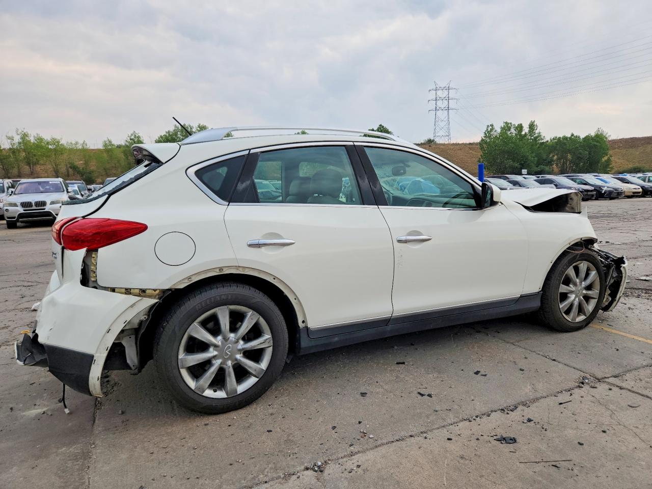 2008 Infiniti Ex35 Base White vin: JNKAJ09E88M300209