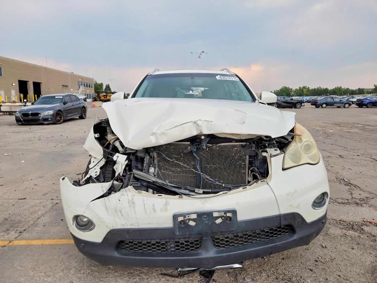 2008 Infiniti Ex35 Base White vin: JNKAJ09E88M300209