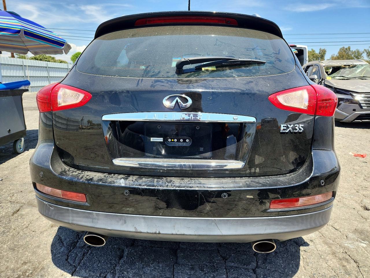 2008 Infiniti Ex35 Base Black vin: JNKAJ09E98M304396