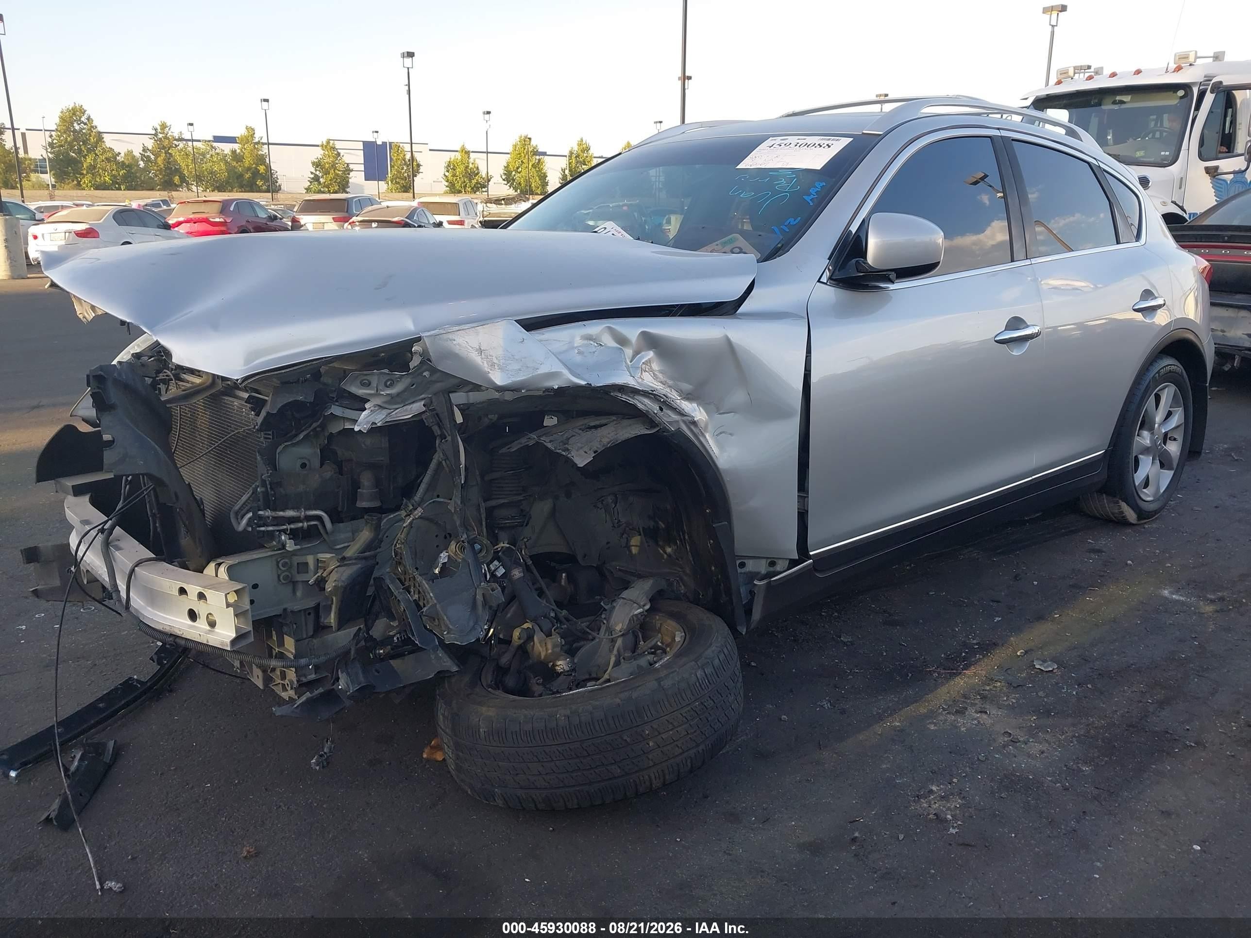 2008 Infiniti Ex35 Journey Silver vin: JNKAJ09E98M305547